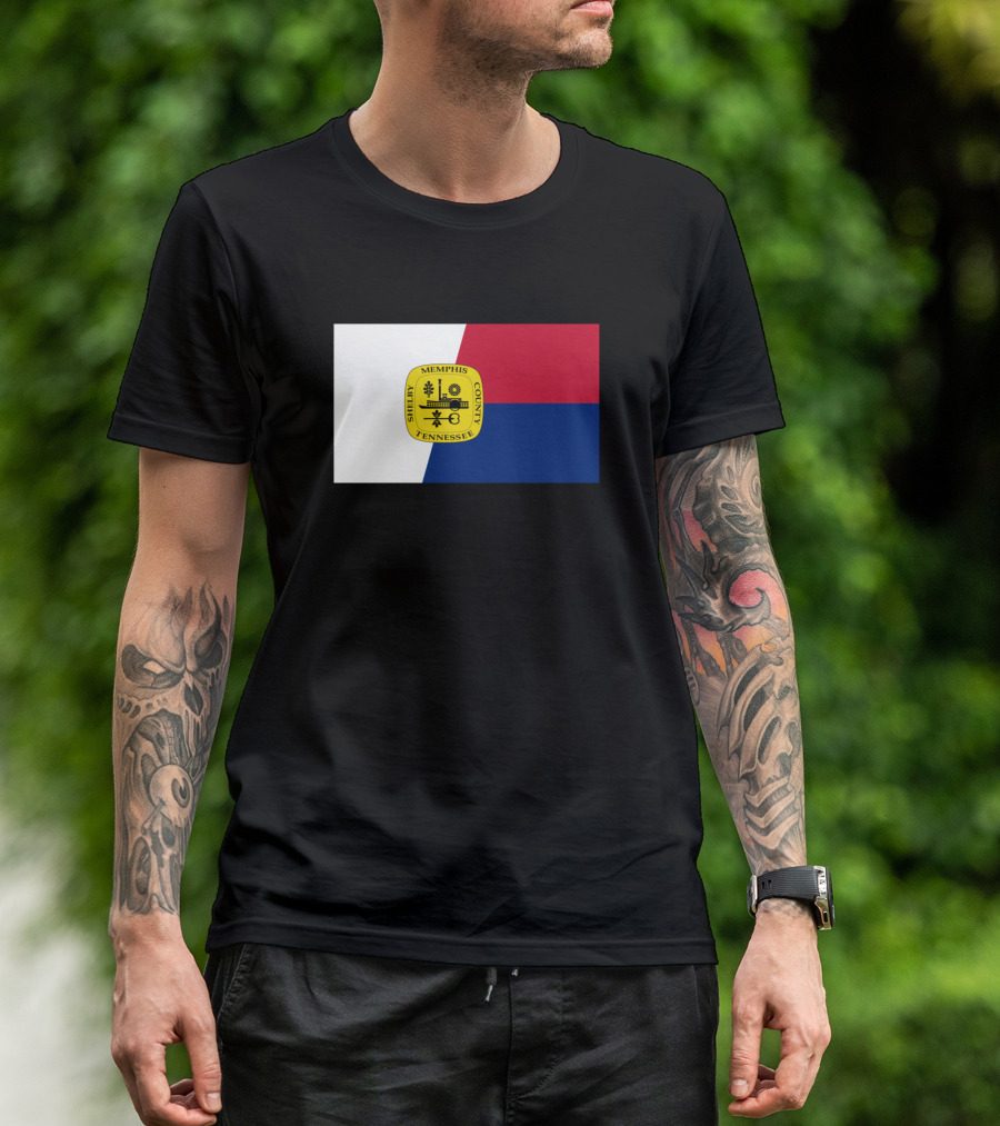 Memphis Tennessee Shelby County Flag T-Shirt