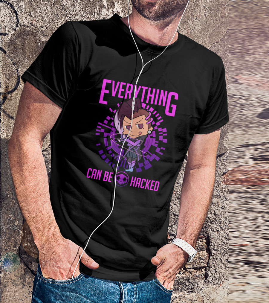 Everything Can Be Hacked Sombra Chibi T-Shirt