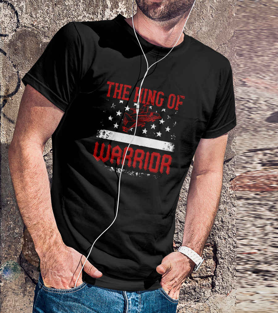 The King Of Warrior Air Force Veteran Jet Stars Flag T-Shirt