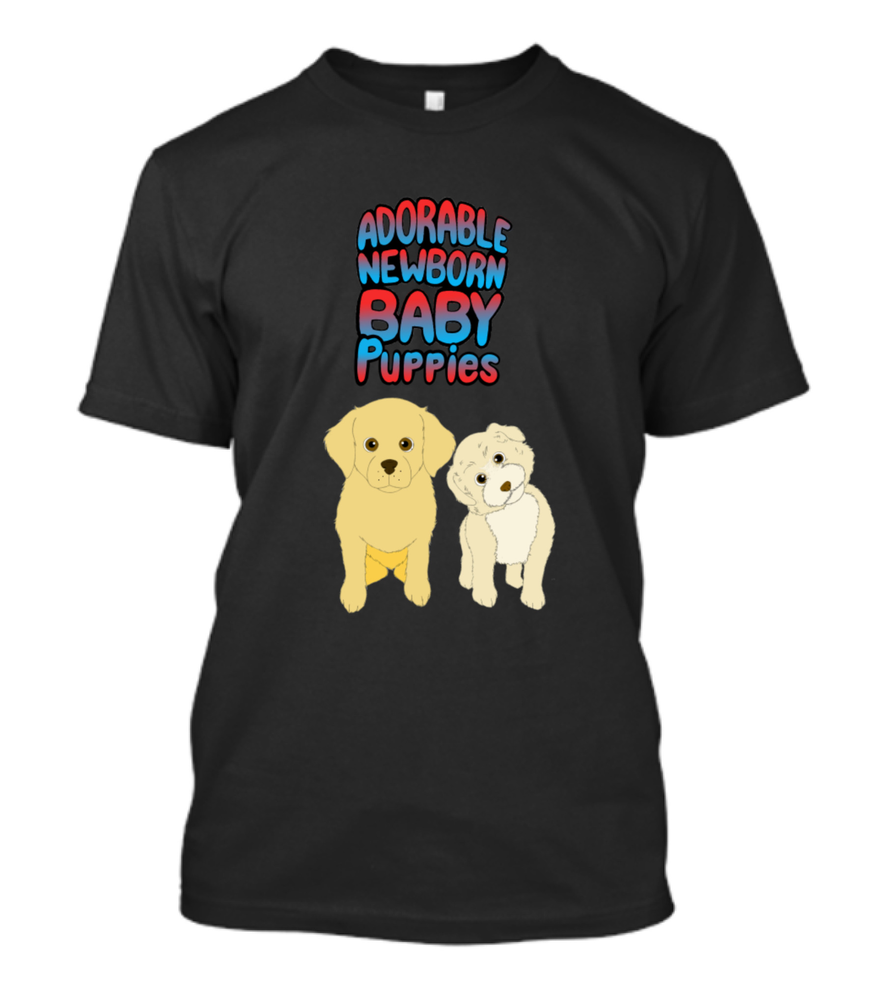 Adorable Newborn Baby Puppies Cute Dogs T-Shirt