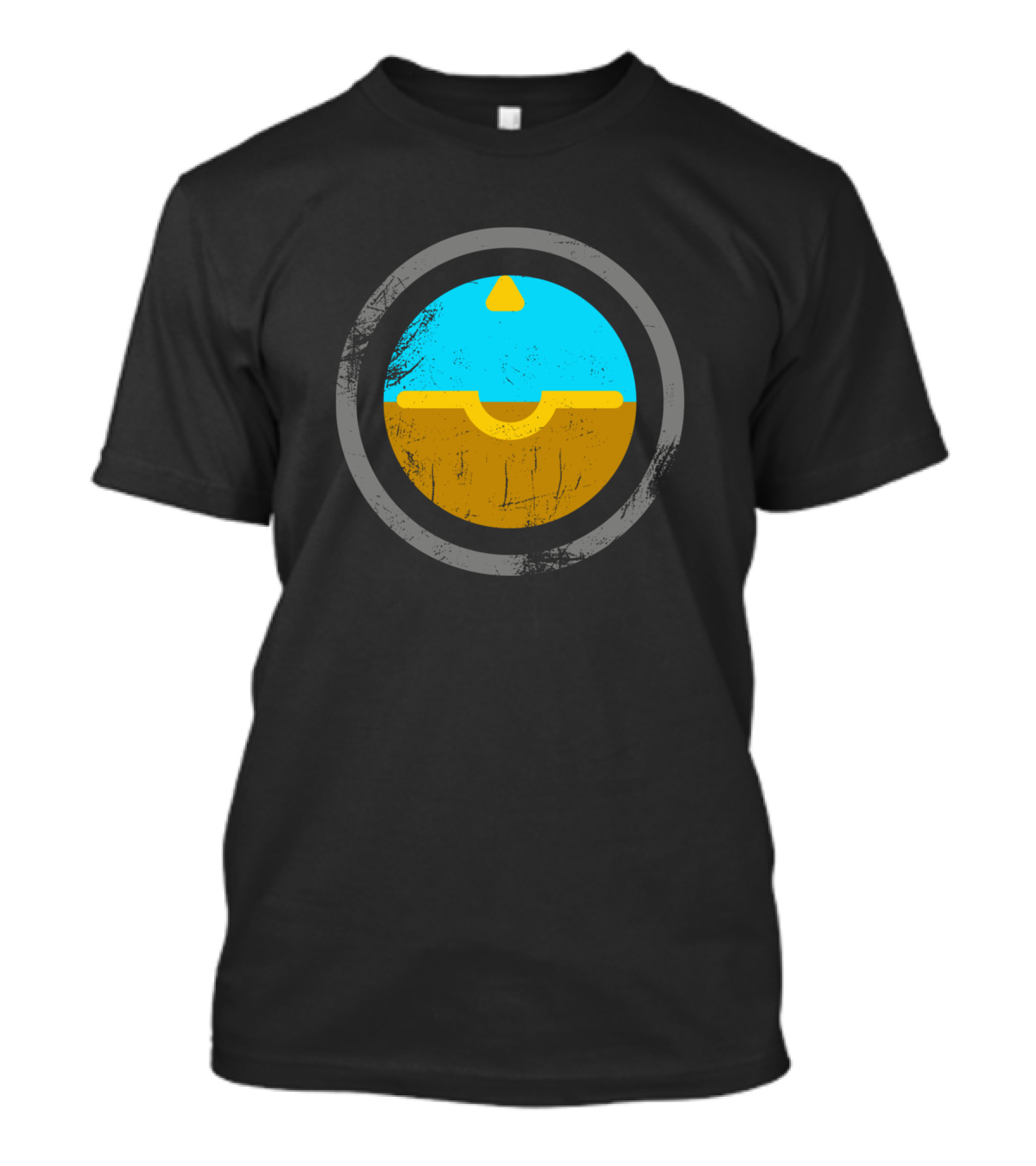 Vintage Airplane Attitude Indicator Instrument Aviation T-Shirt