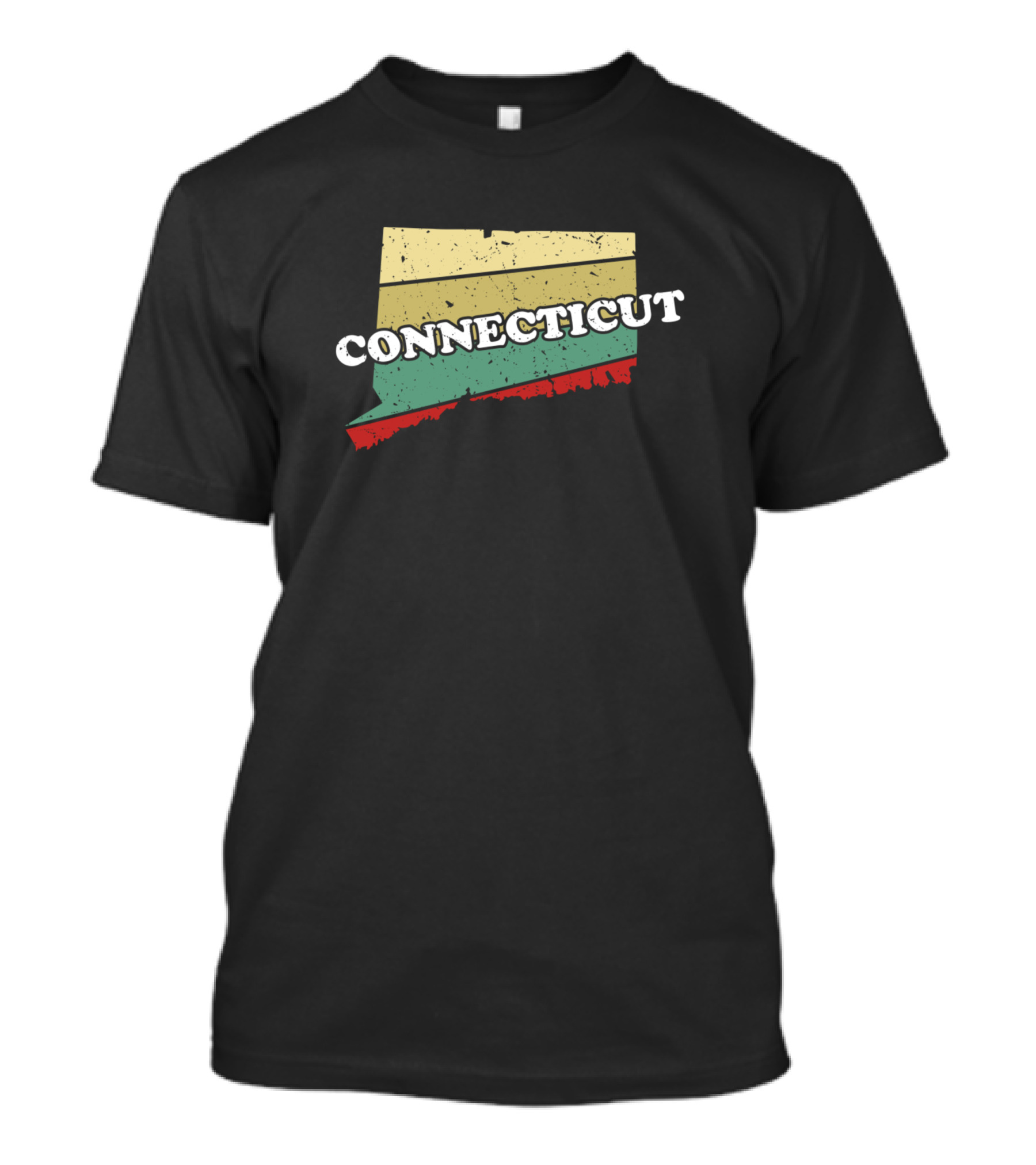 Connecticut Vintage State Map T-Shirt