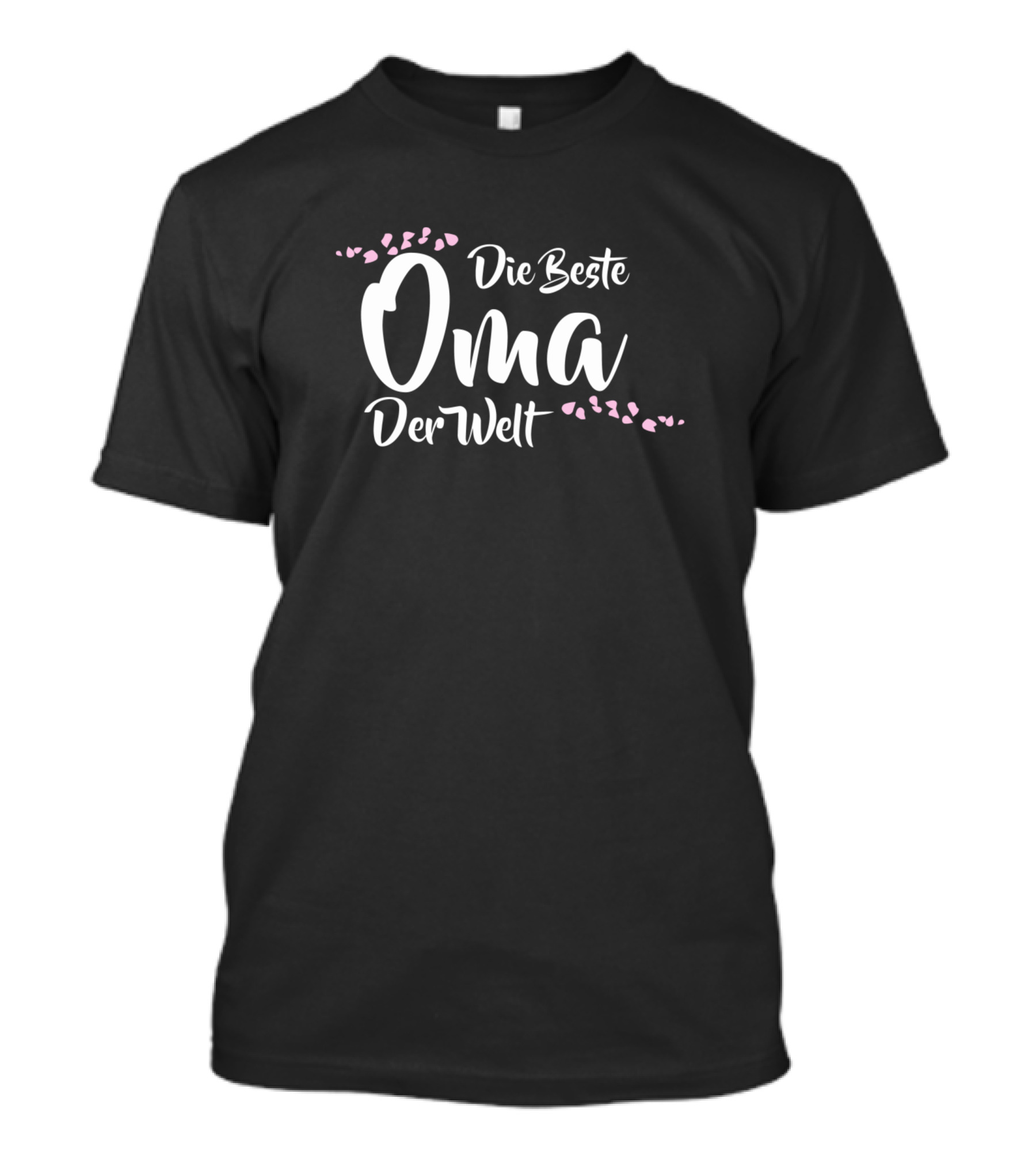 Die Beste Oma Der Welt German World's Best Grandma With Pink Hearts T-Shirt