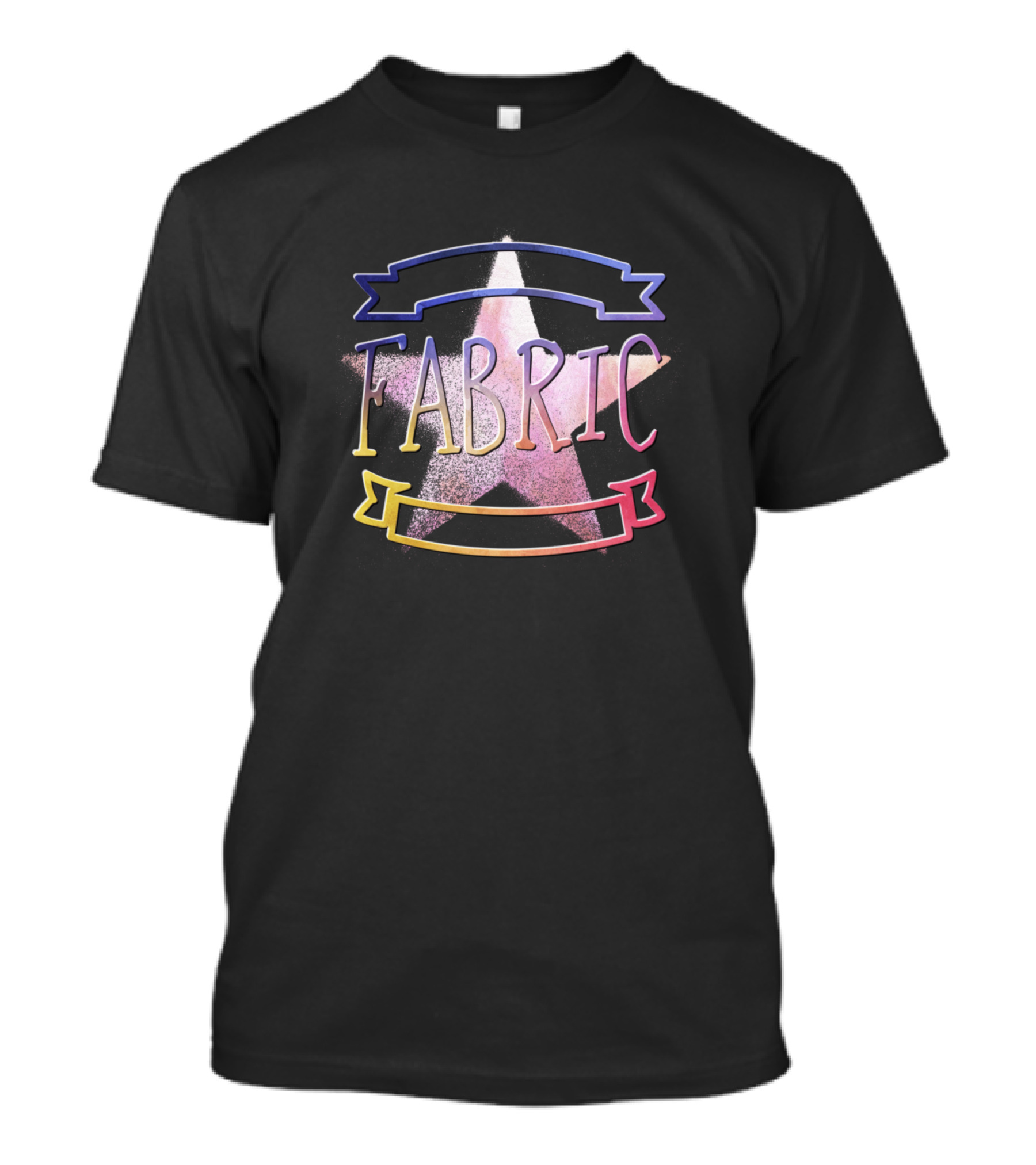 FABRIC Star With Colorful Banners T-Shirt