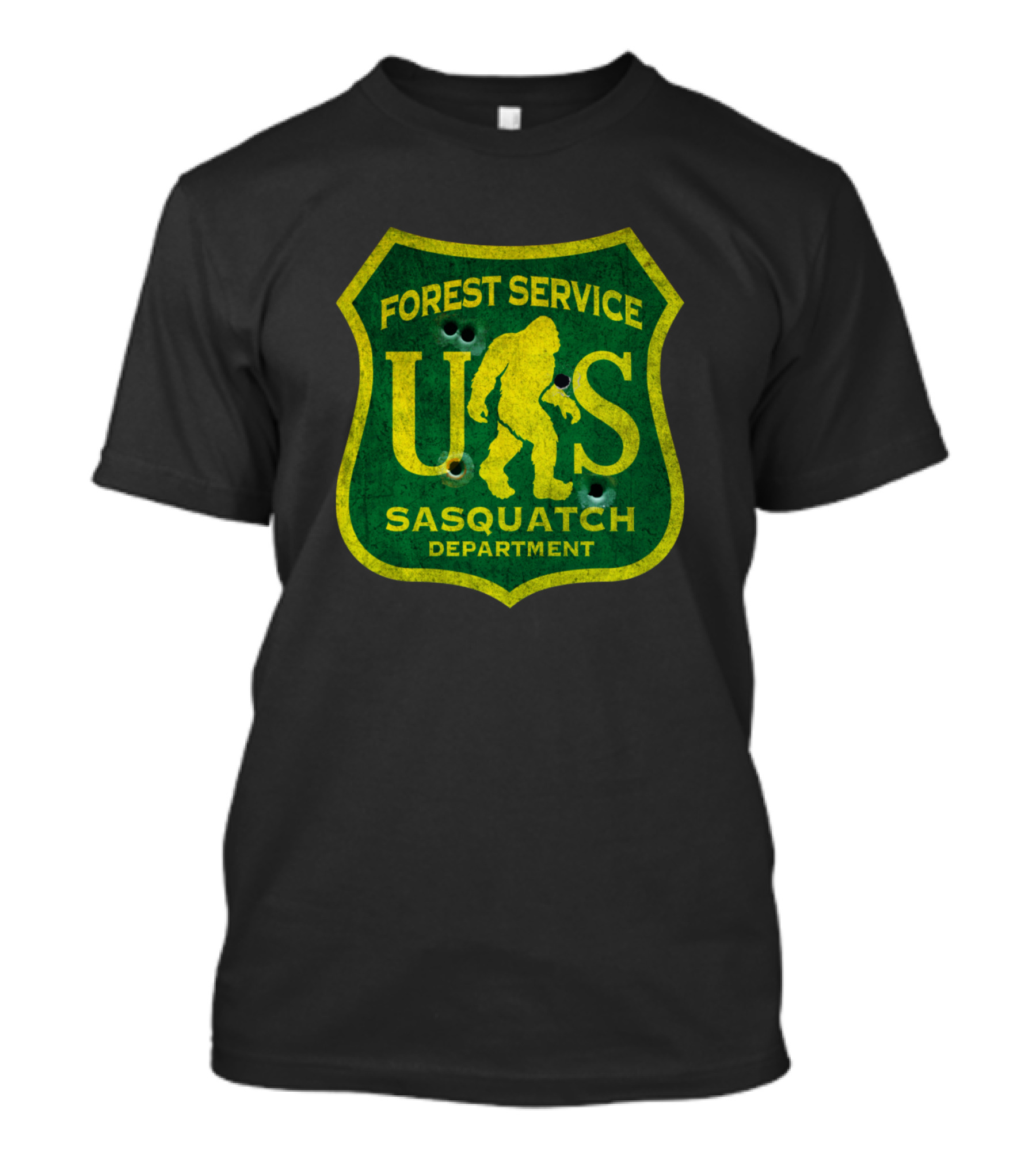 Forest Service Sasquatch Department US Badge T-Shirt
