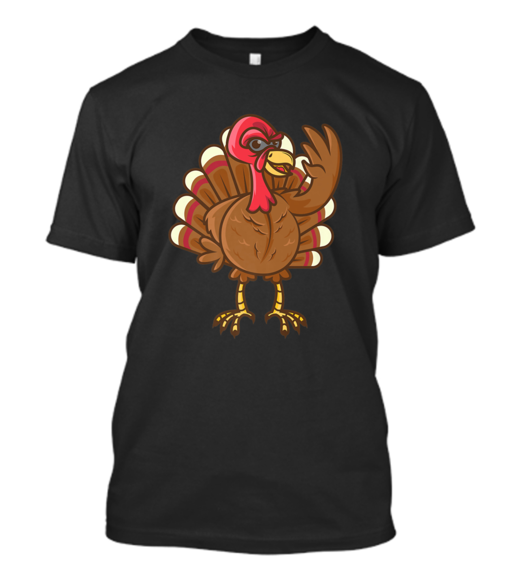 Funny Turkey Bird Lover Farm Owner Poultry Coop Middle Finger Gesture T-Shirt
