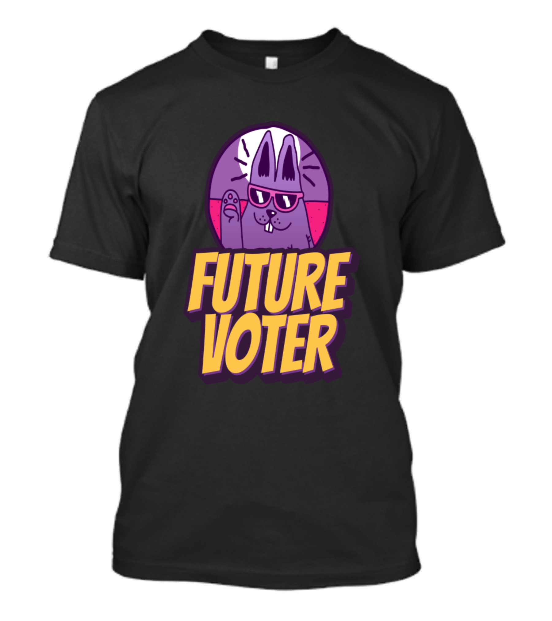 Future Voter Kids Cool Rabbit Youth T-Shirt