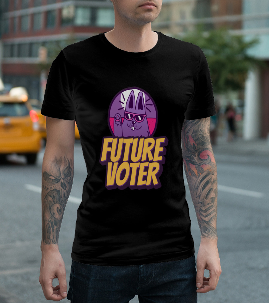 Future Voter Kids Cool Rabbit Youth T-Shirt