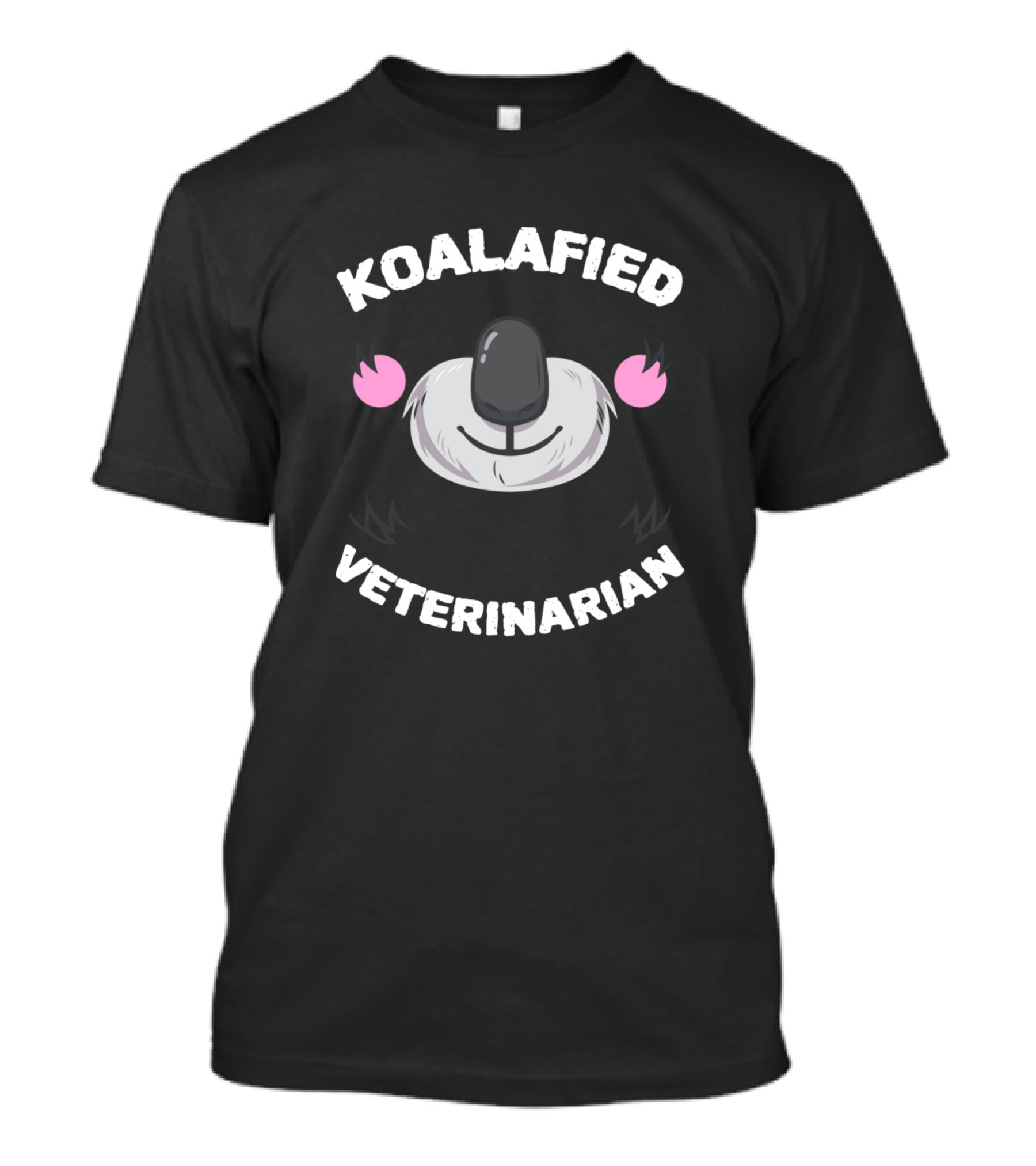 Koalafied Veterinarian Koala Face Nose Muzzle Whiskers T-Shirt