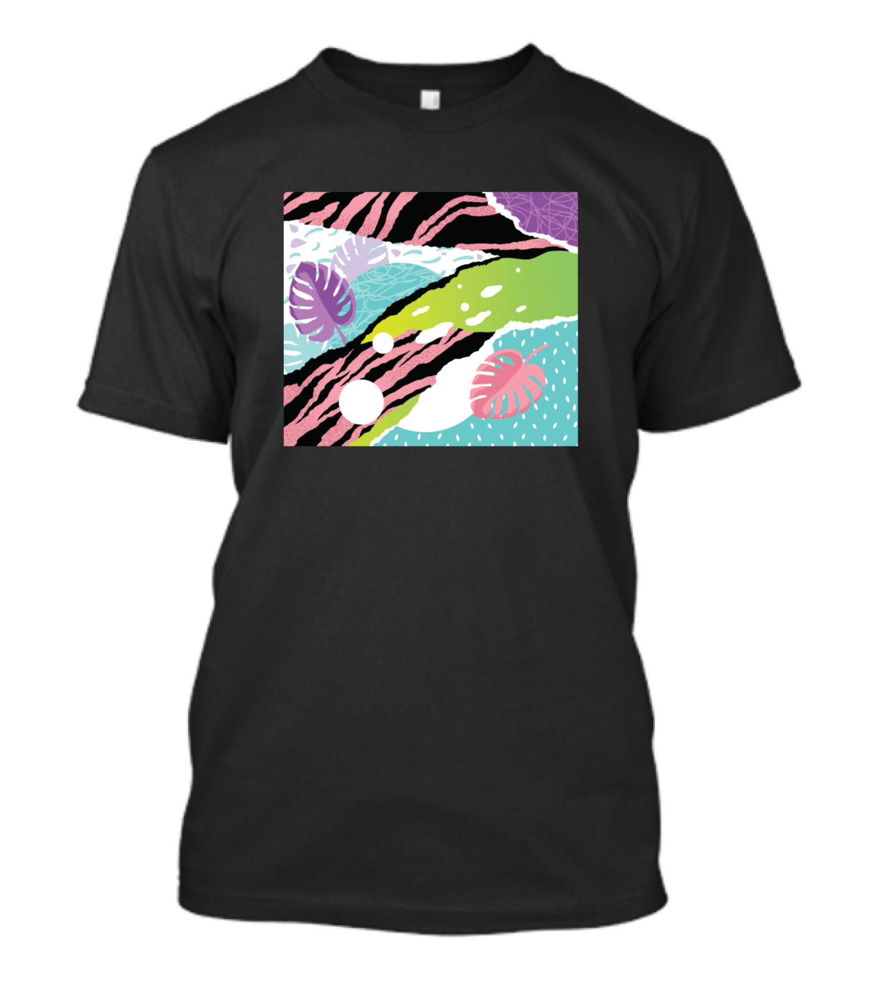 Pop Colorful Tropical Abstract T-Shirt