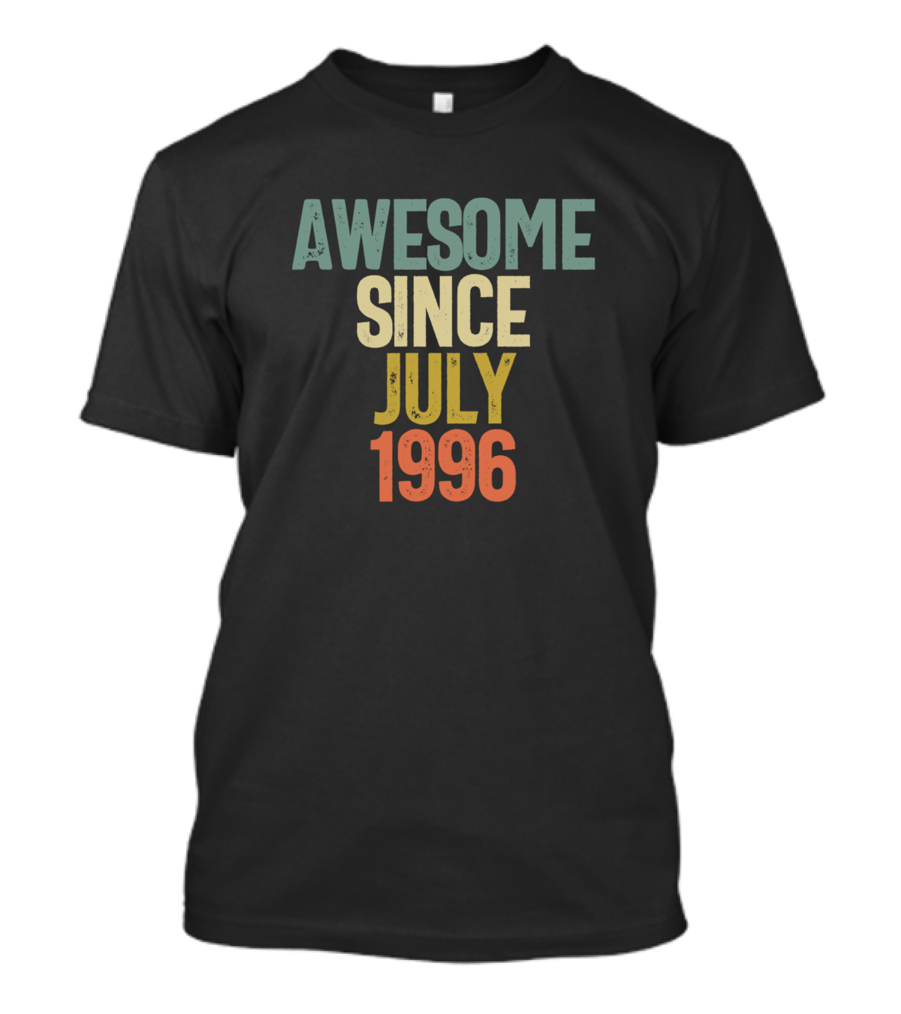 Awesome Since July 1996 Vintage Text T-Shirt