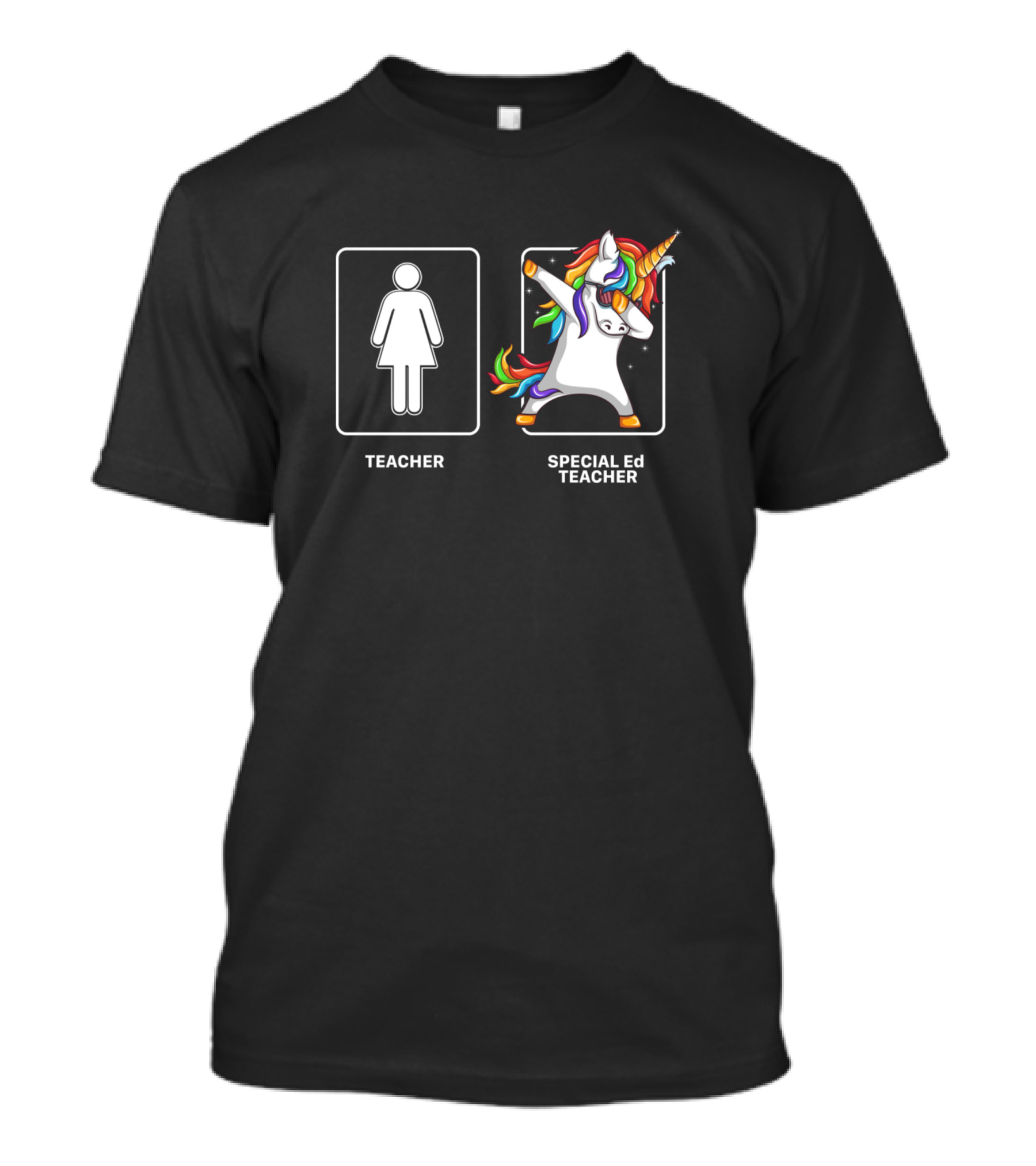 Funny Special Ed Teacher Dabbing Unicorn Teaching T-Shirt