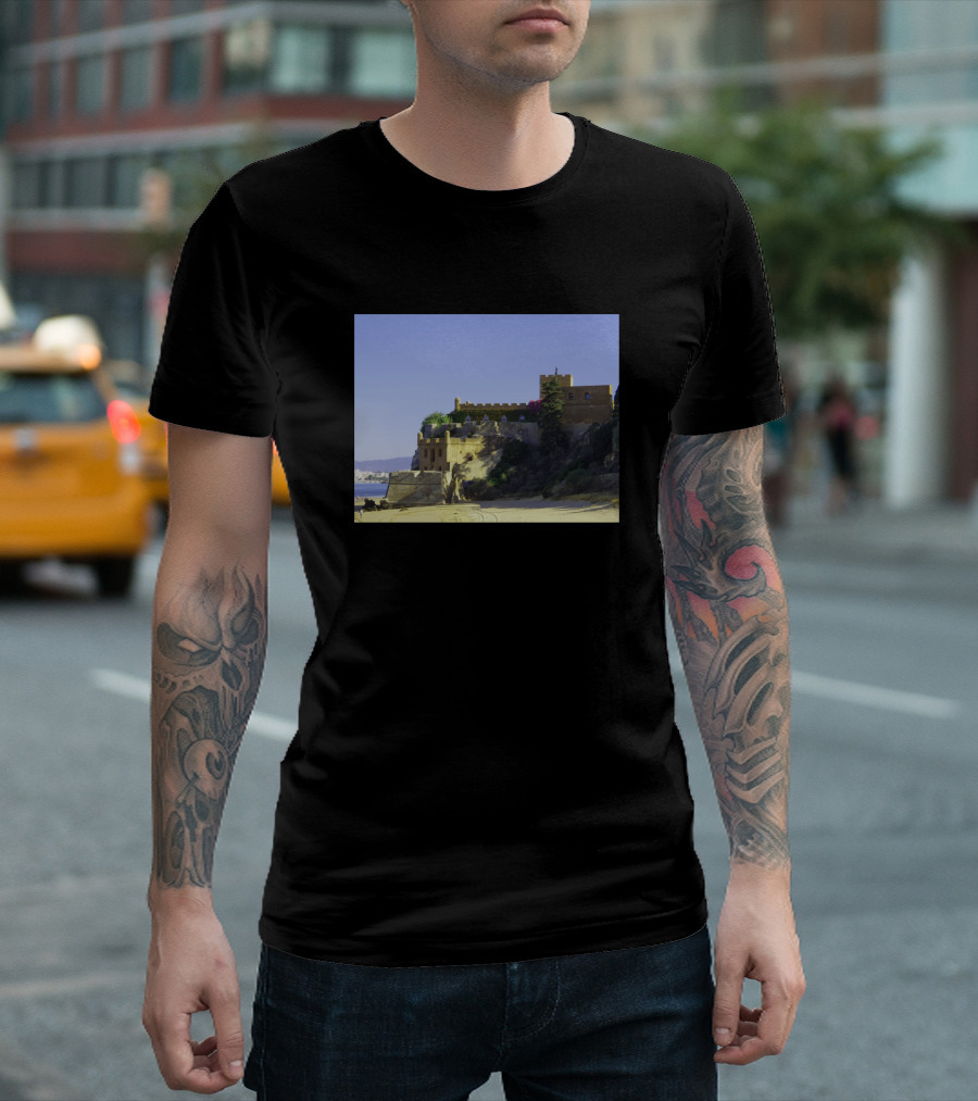 Lagos Caves Algarve Beach Fortress Coastal Scenery T-Shirt