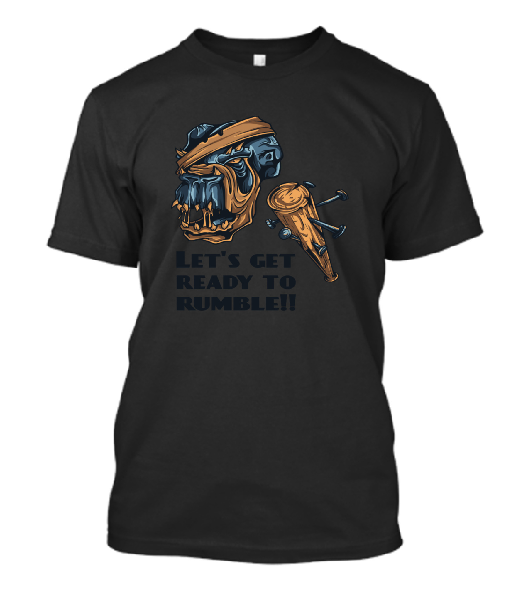 Let's Get Ready To Rumble Ape Skull And Bat T-Shirt