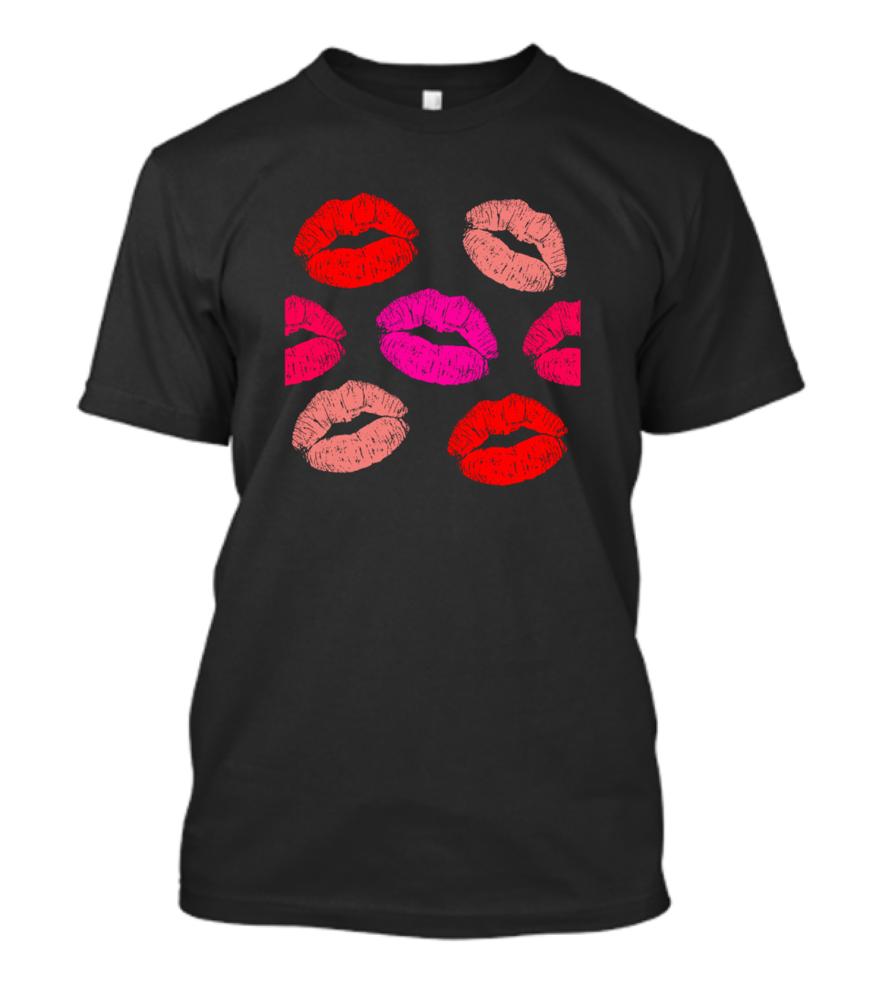 Lips Kiss Six Bold Colors T-Shirt