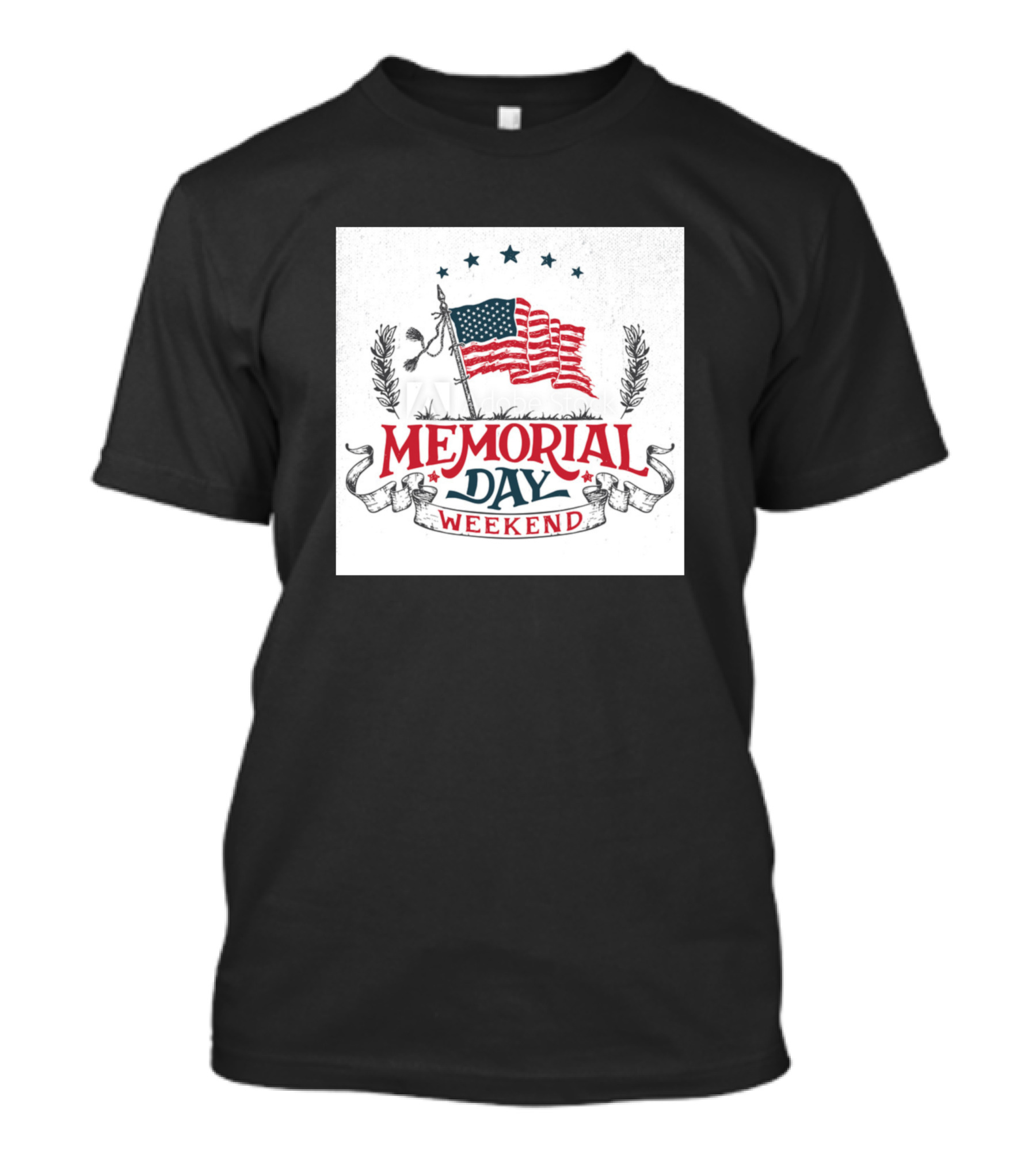 Memorial Day Weekend American Flag T-Shirt