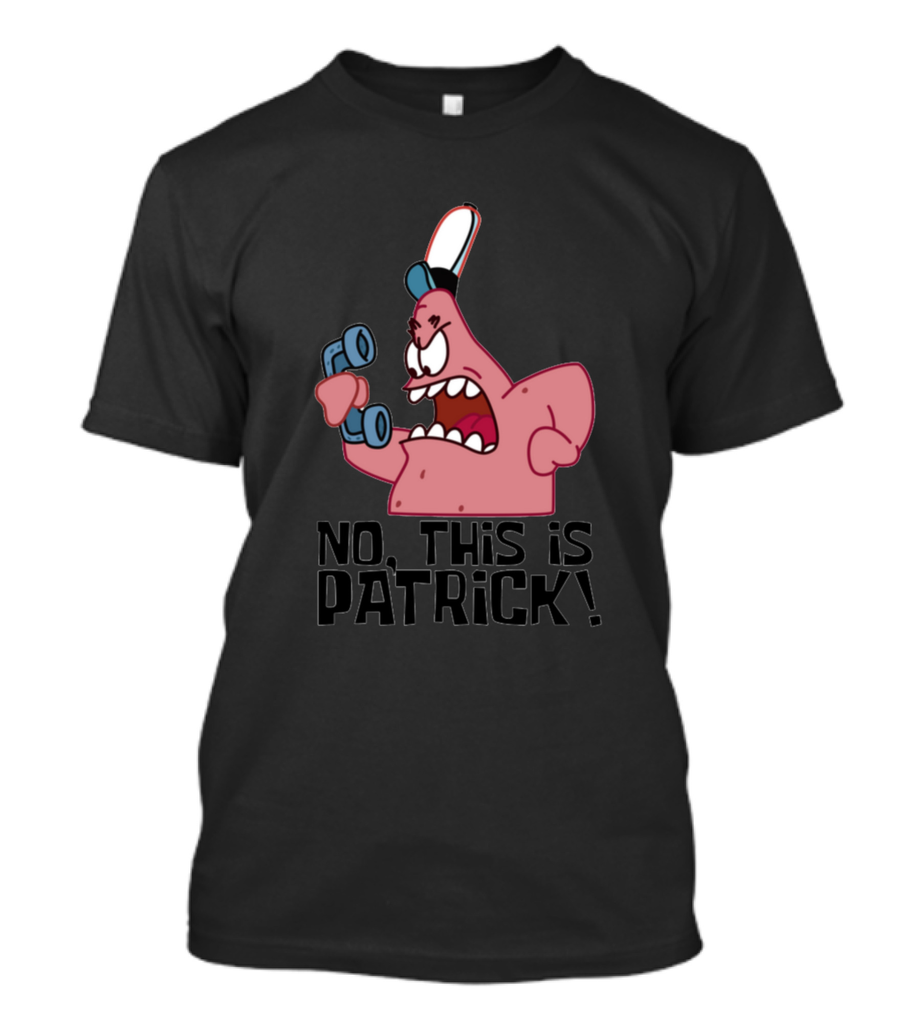 Patrick Star No This Is Patrick Meme Phone Scene T-Shirt