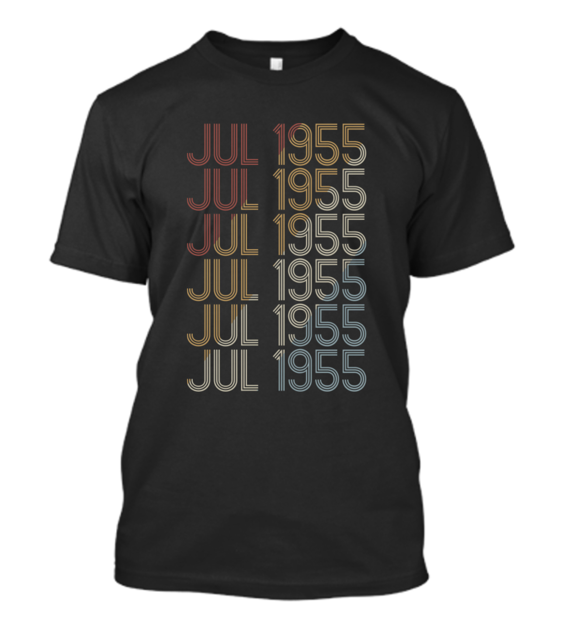 Jul 1955 Retro Vintage July 1955 Birthday T-Shirt