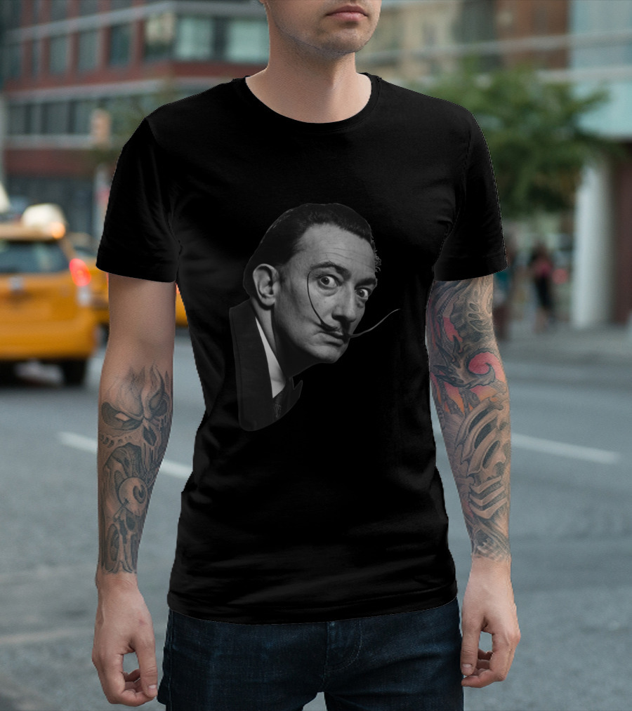 Salvador Dali Monochrome Surrealism Iconic T-Shirt