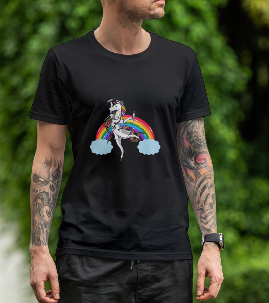 Some Nurses Cuss Too Much It's Me I'm Some Nurses Unicorn Rainbow T-Shirt