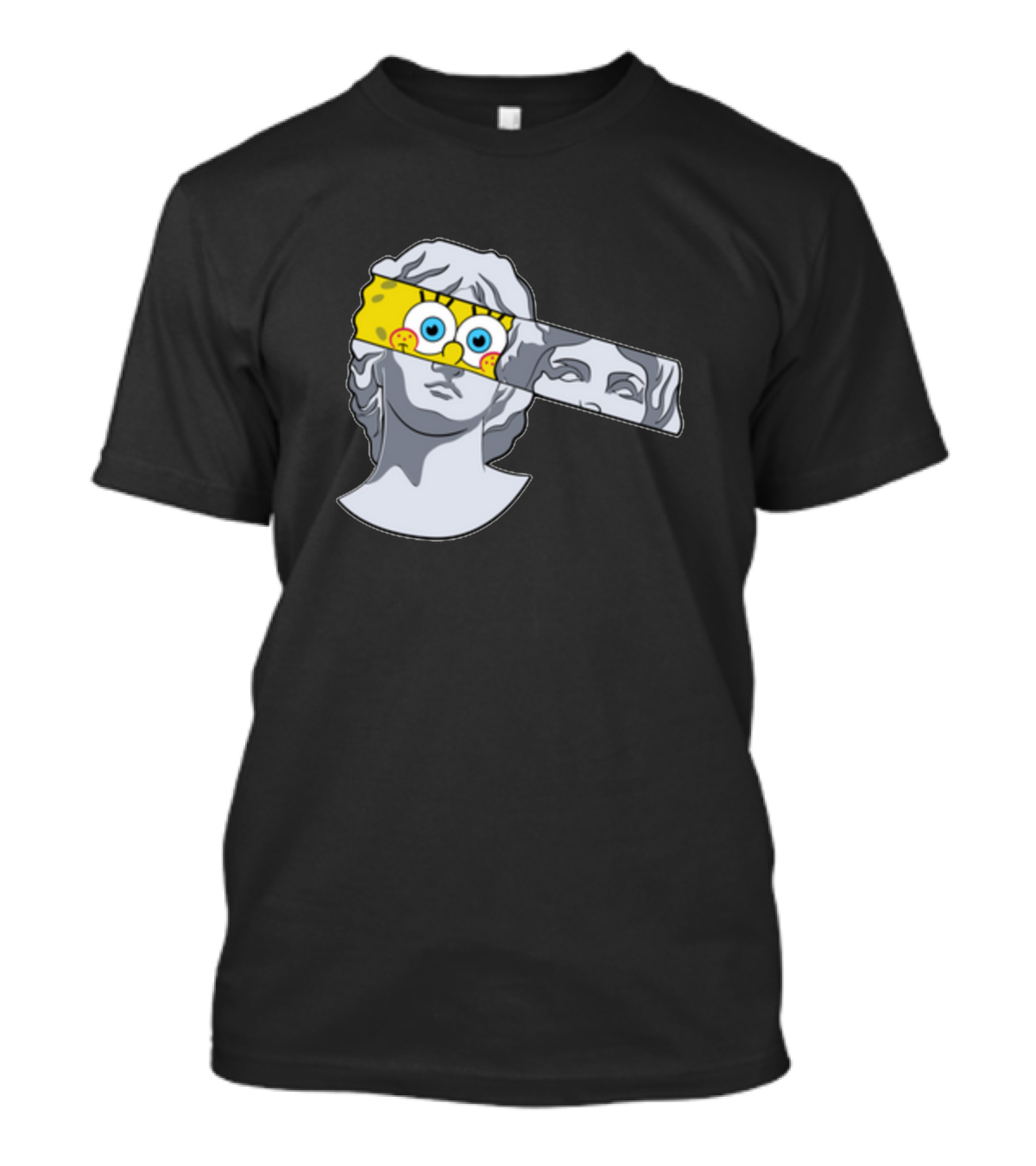 Spongebob Squarepants Greek Bust Optical Illusion T-Shirt