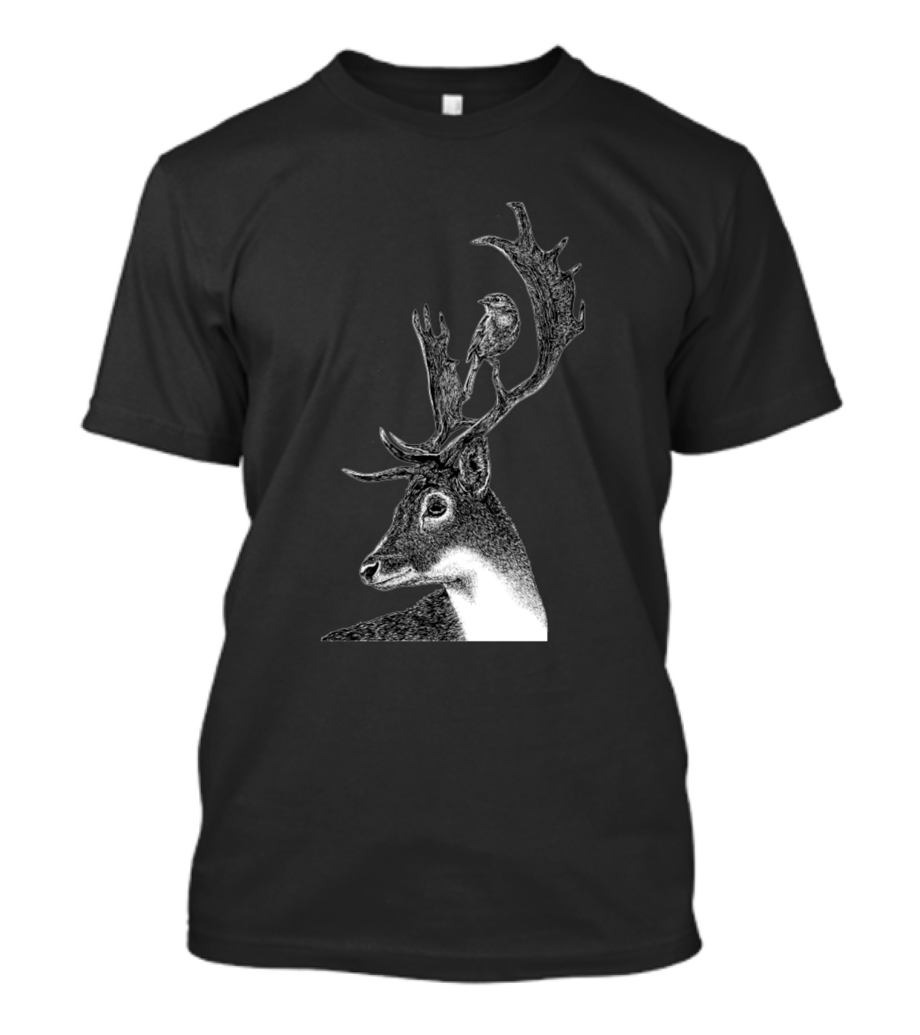 Stag Robin Antler Perch T-Shirt