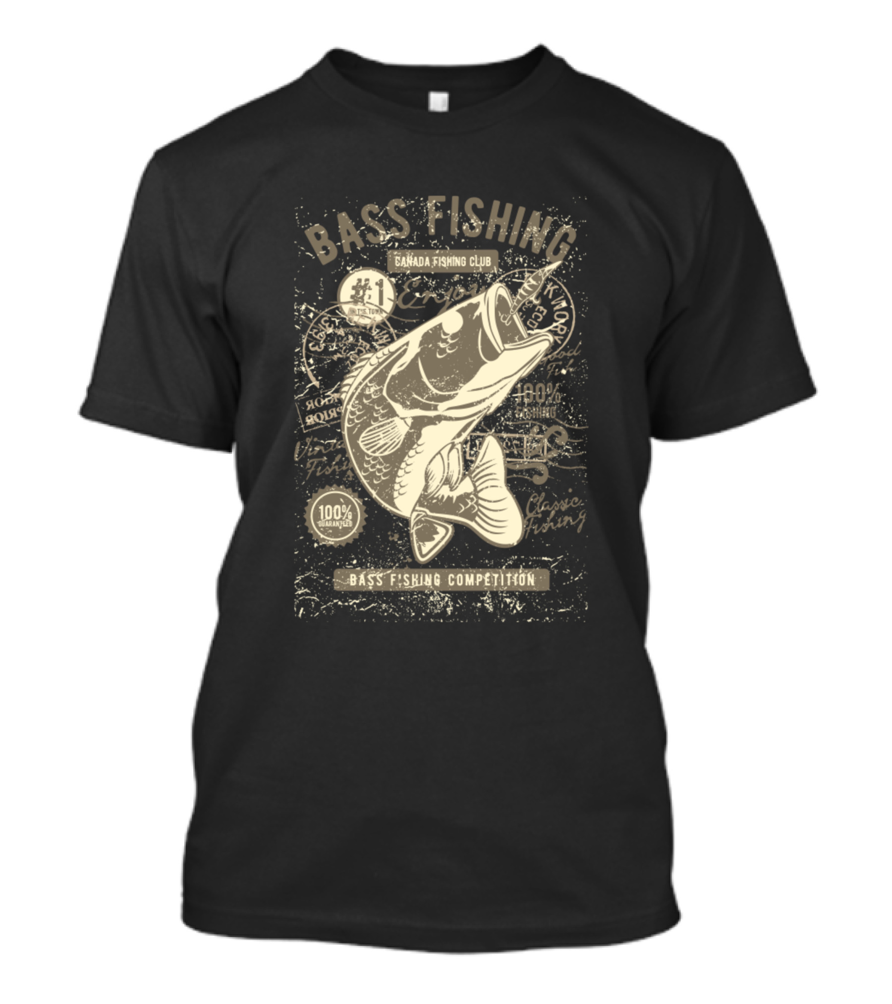 Bass Fishing Canada Fishing Club Competition Classic Catch T-Shirt