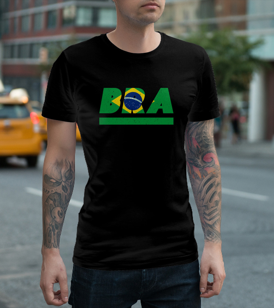 BRA Brazil Brasilia Flag ISO Code 3166 T-Shirt