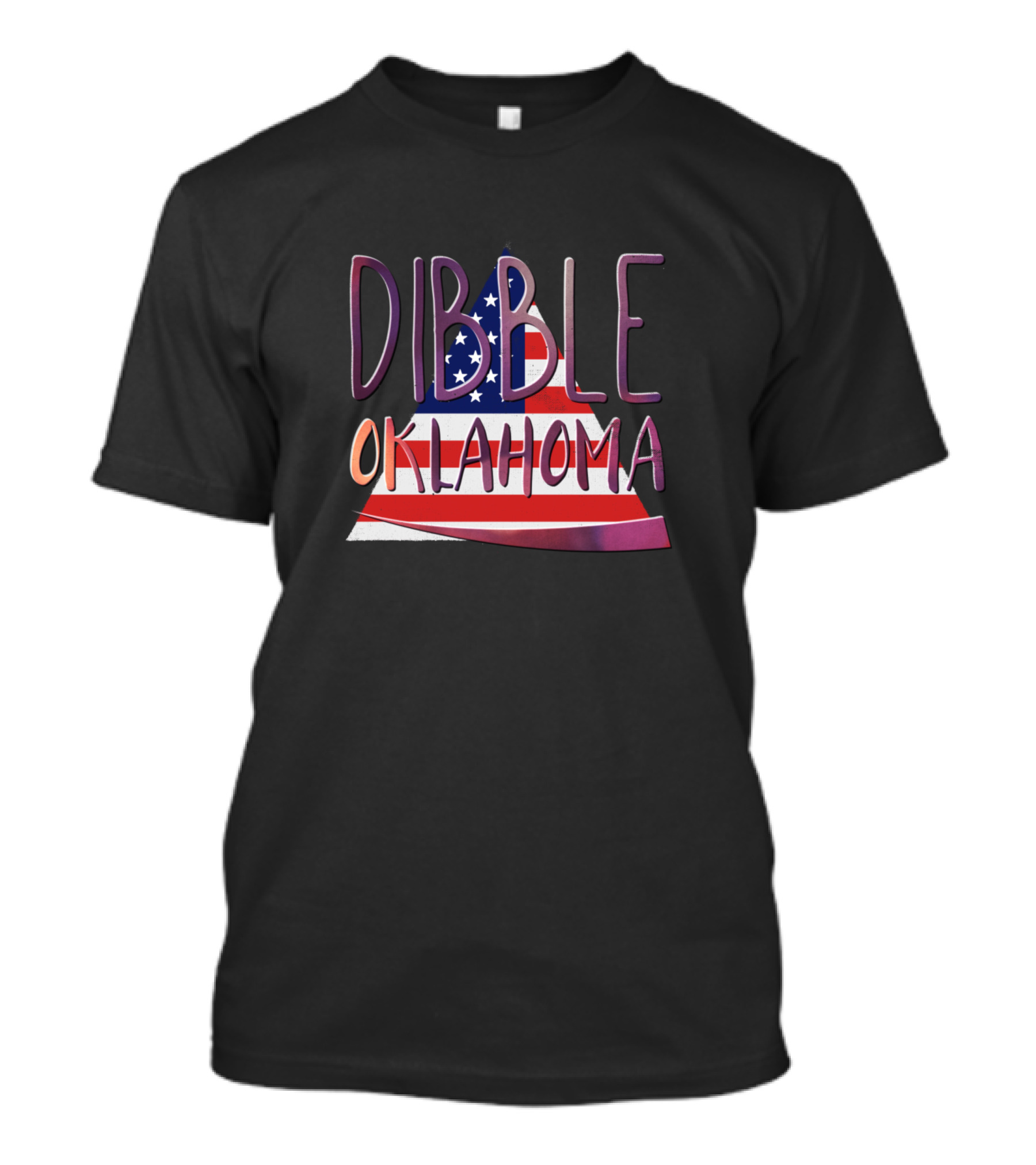 Dibble Oklahoma American Flag Triangle T-Shirt