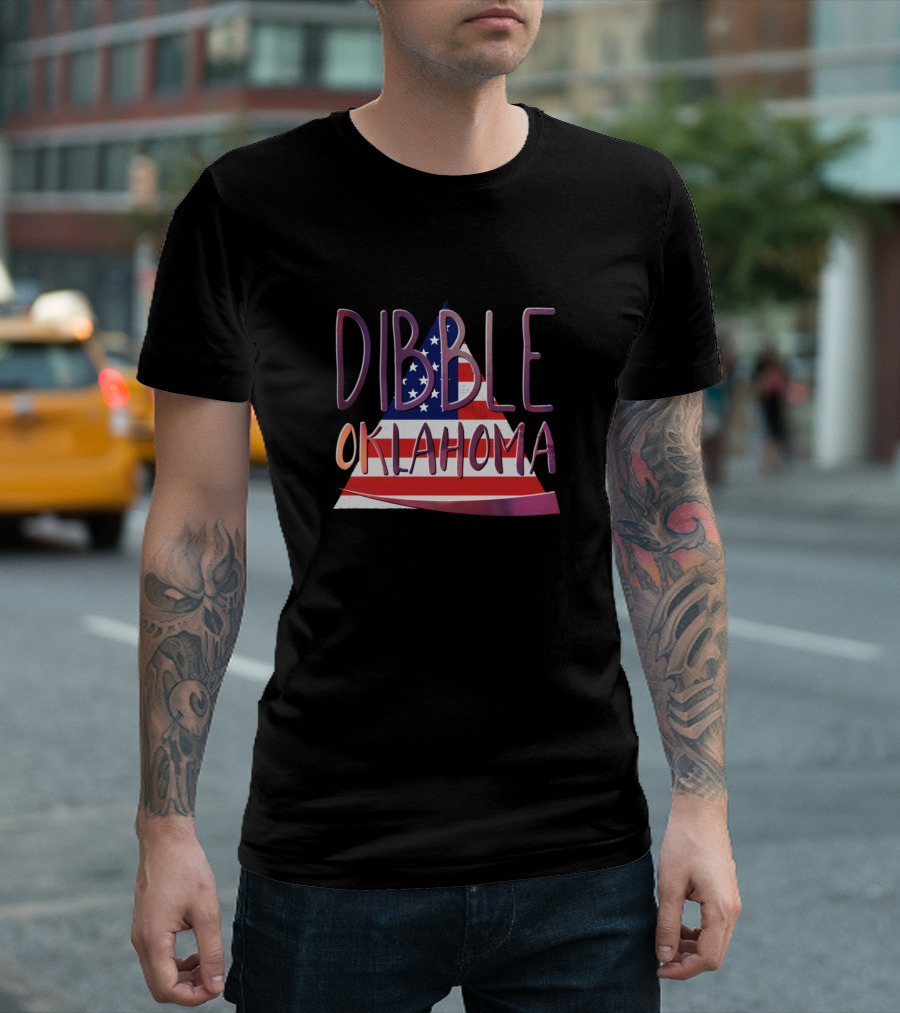 Dibble Oklahoma American Flag Triangle T-Shirt