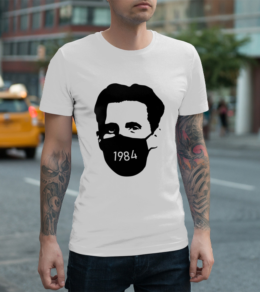 Orwell 1984 Face Mask T-Shirt
