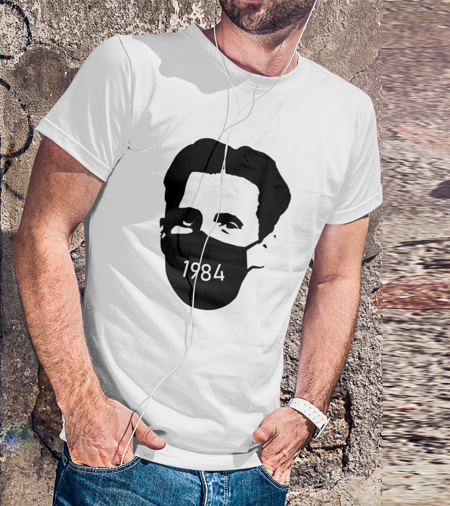Orwell 1984 Face Mask T-Shirt