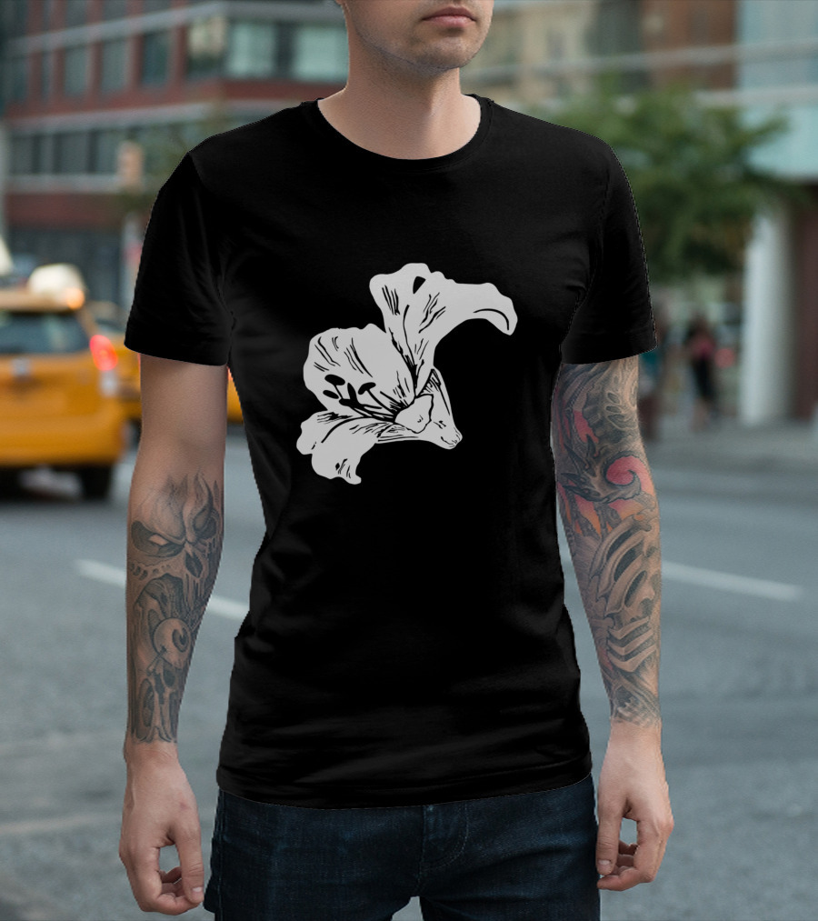 White Lily Floral T-Shirt