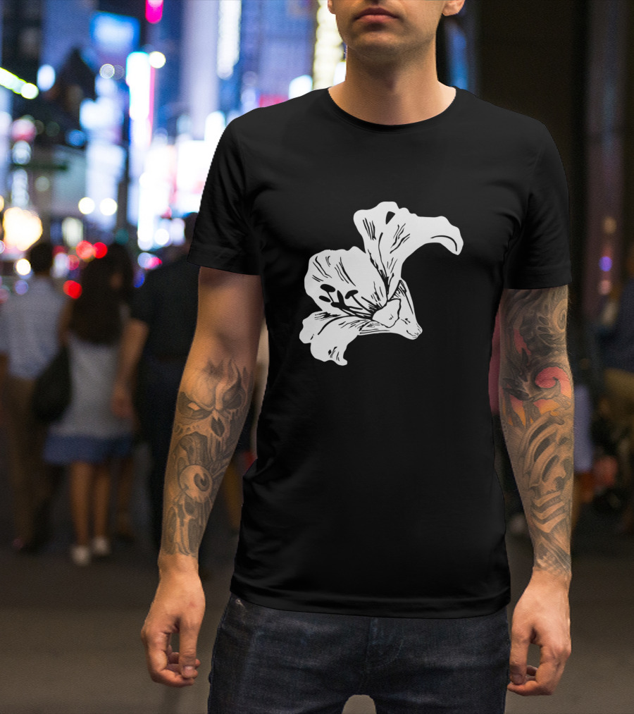 White Lily Floral T-Shirt