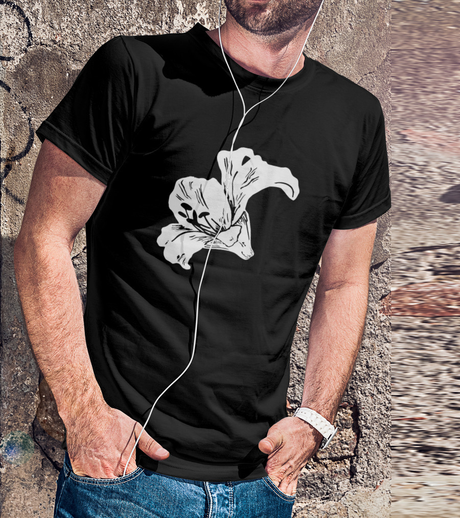 White Lily Floral T-Shirt