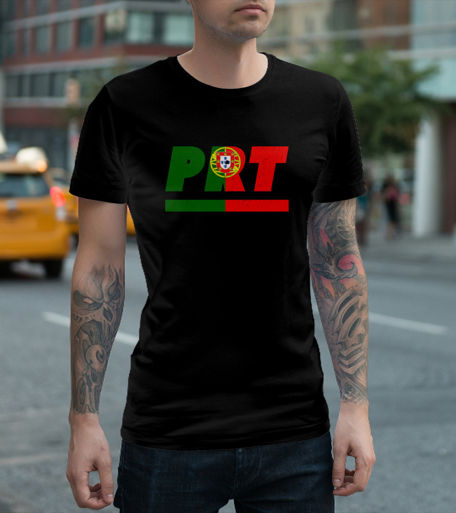 PRT Portugal Portuguese Flag ISO Code 3166 T-Shirt