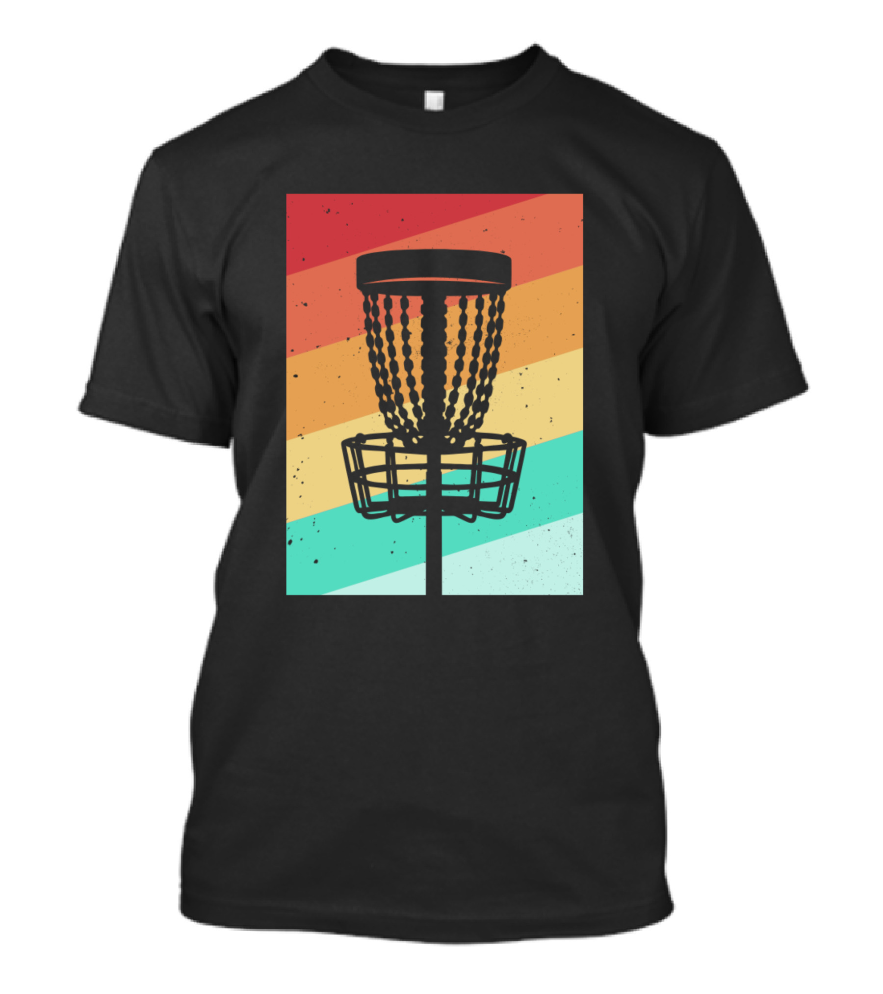 Vintage Disc Golf Frisbee Sport Retro Disc Basket T-Shirt