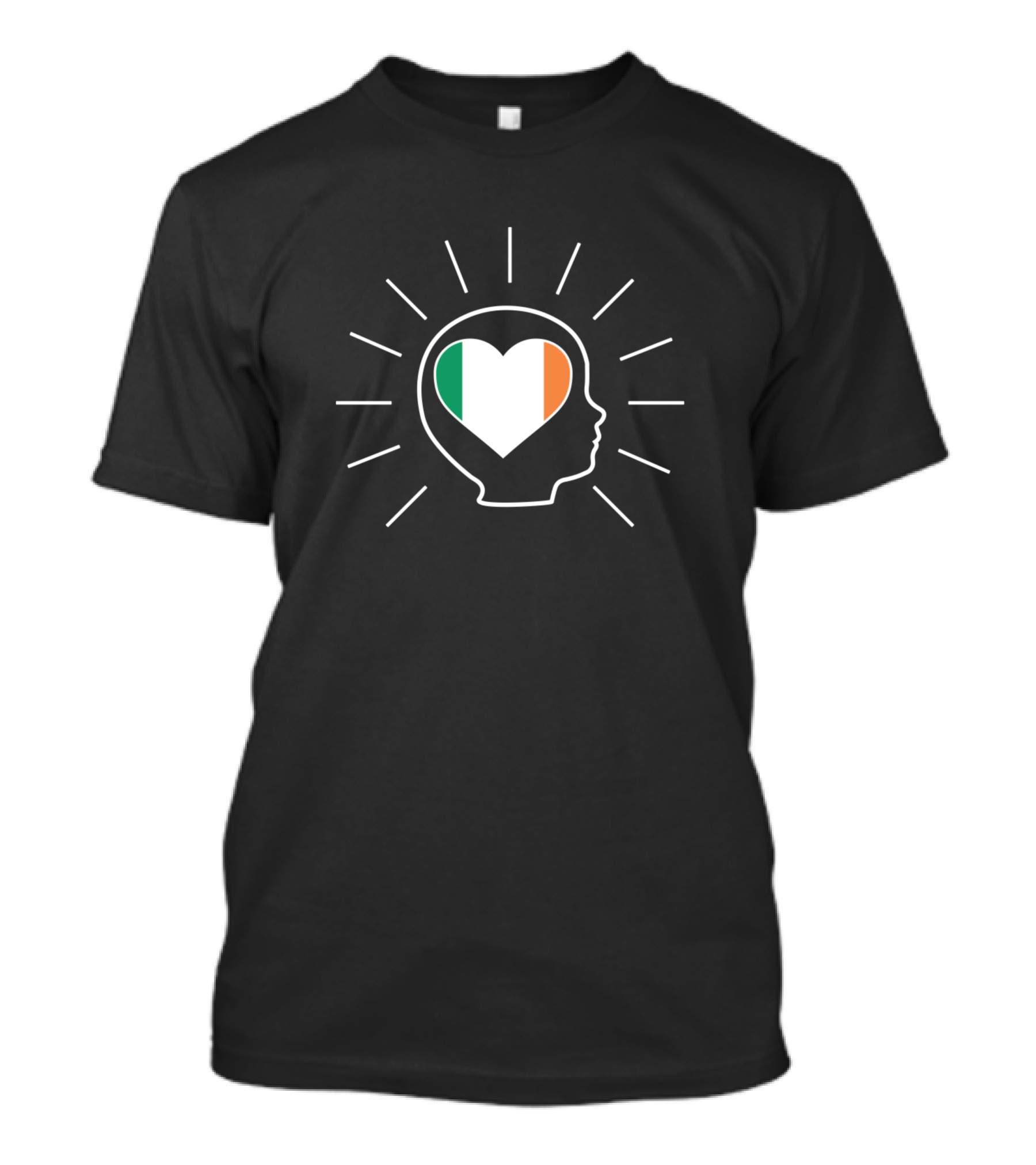 Ireland Flag Heart In Children's Head T-Shirt