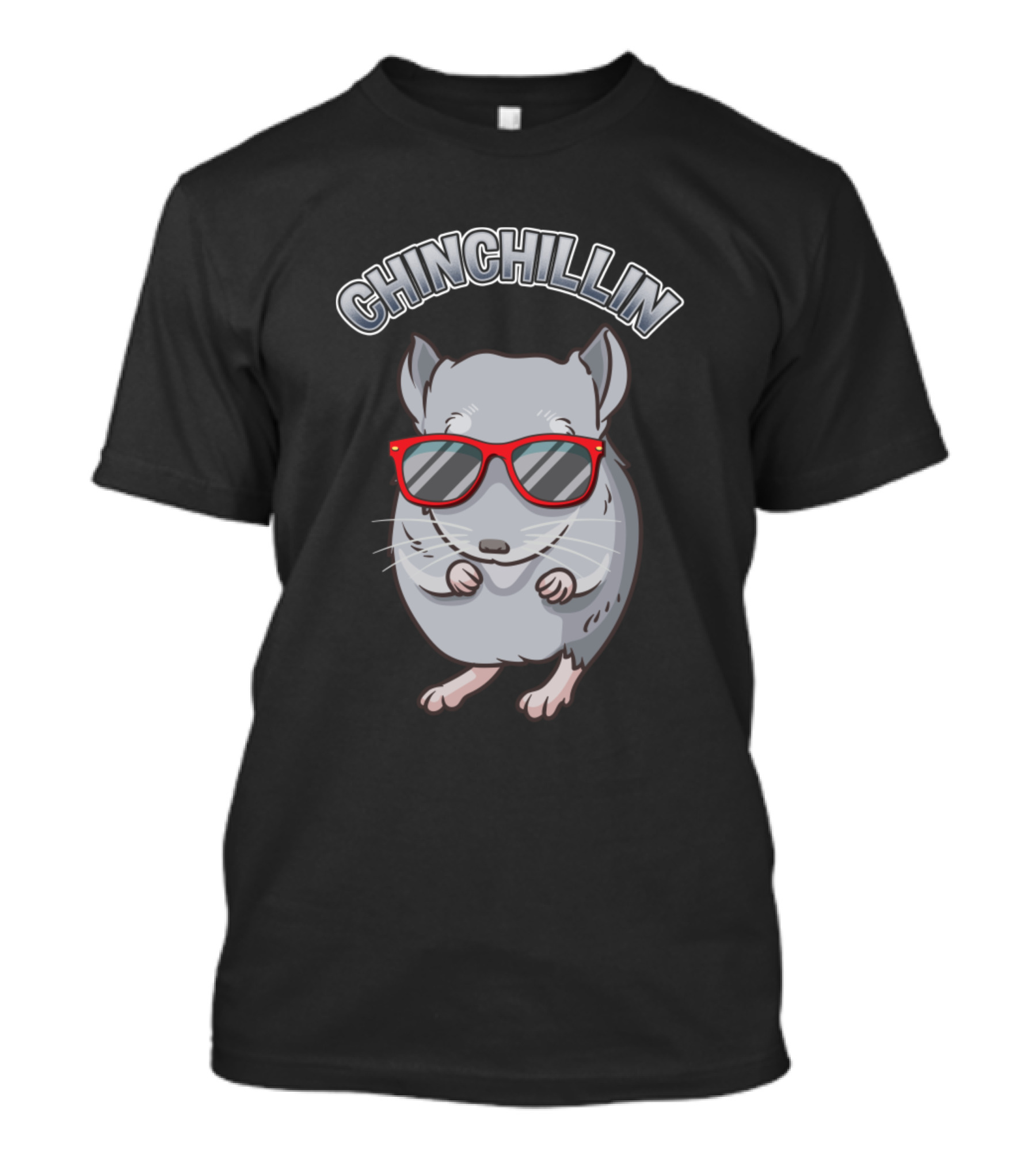 CHINCHILLIN Cute Rodent Sunglasses T-Shirt