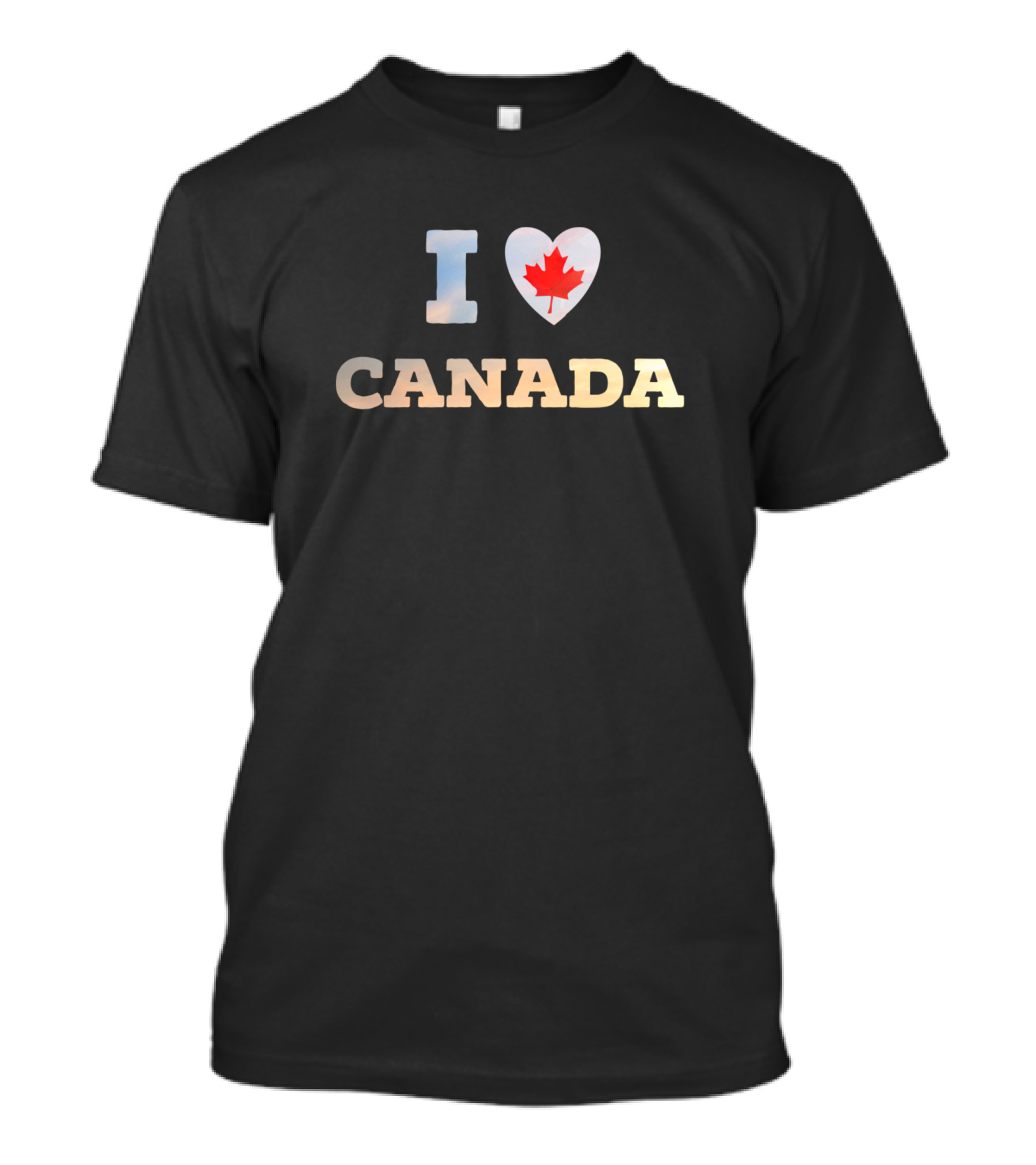 I Heart Canada Maple Leaf Passion Icehockey T-Shirt