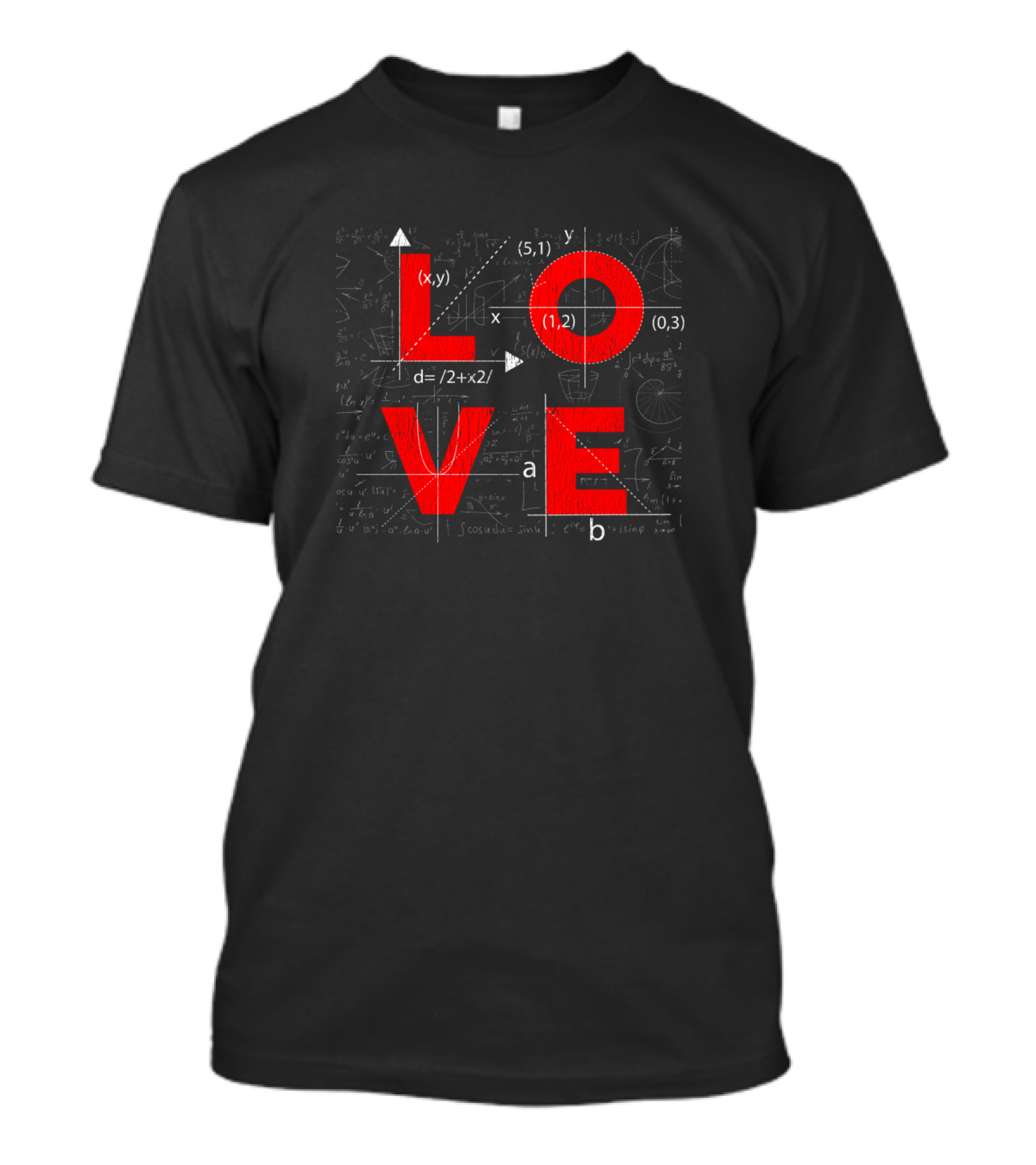 Math Love Equations Mathematician Teacher Student Science T-Shirt