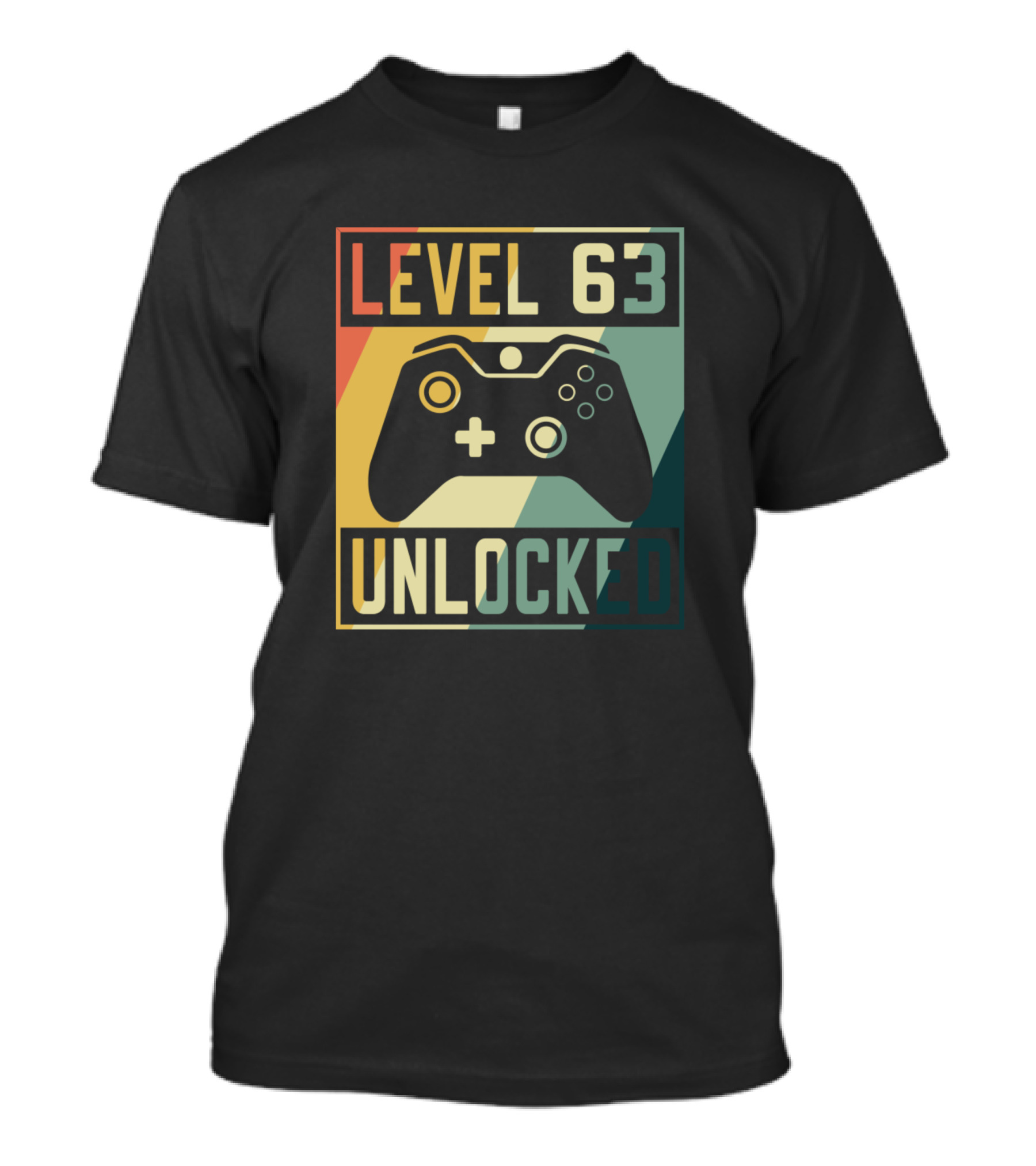 LEVEL 63 UNLOCKED Video Game Controller T-Shirt