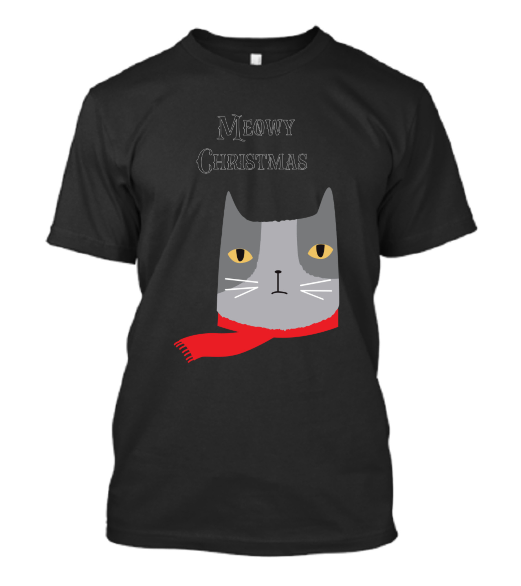 Meowy Christmas Cat Lover T-Shirt