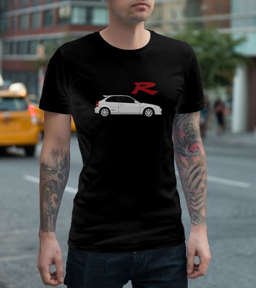Honda Civic Type R White Car T-Shirt
