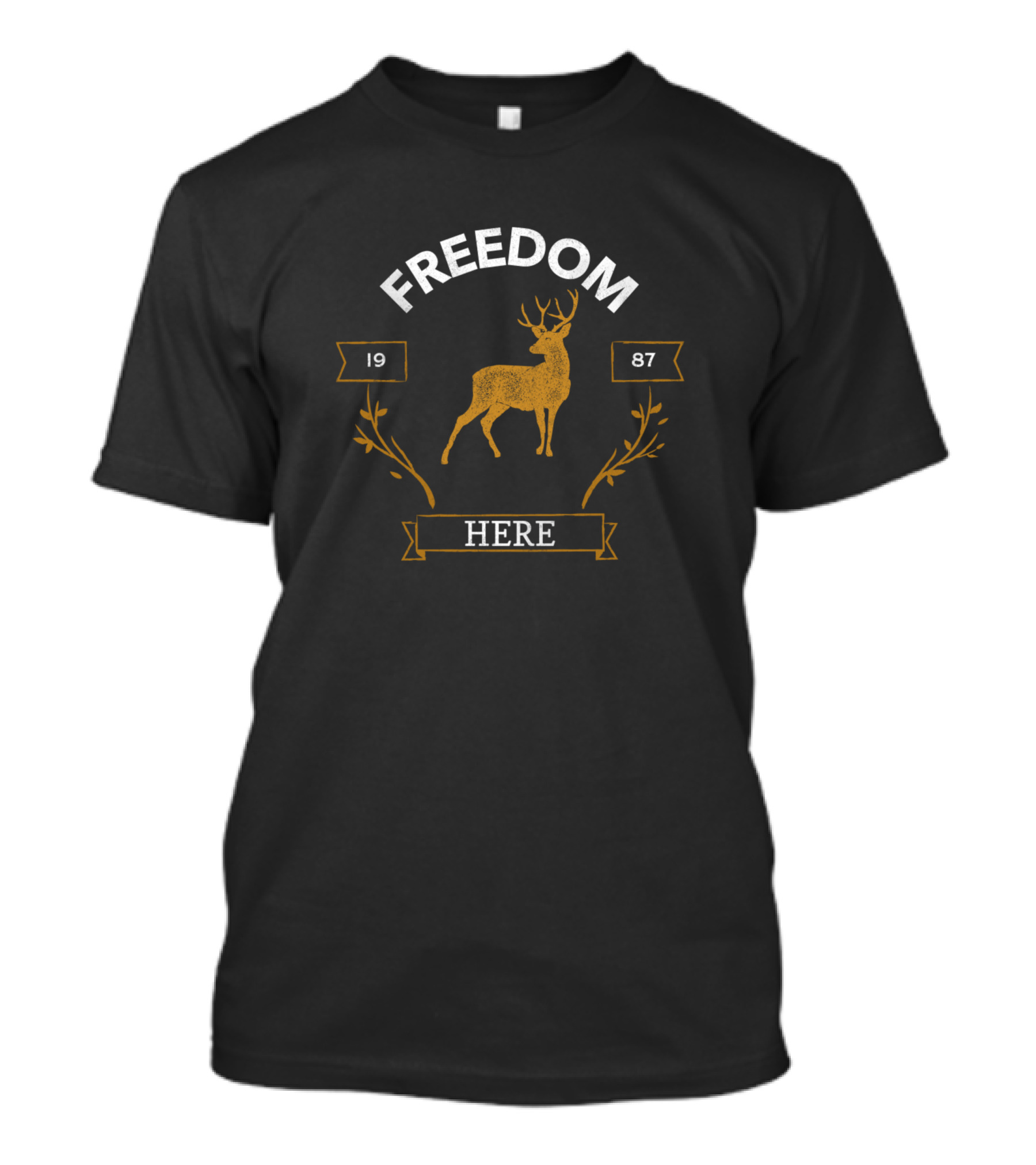 FREEDOM HERE 1987 Deer T-Shirt