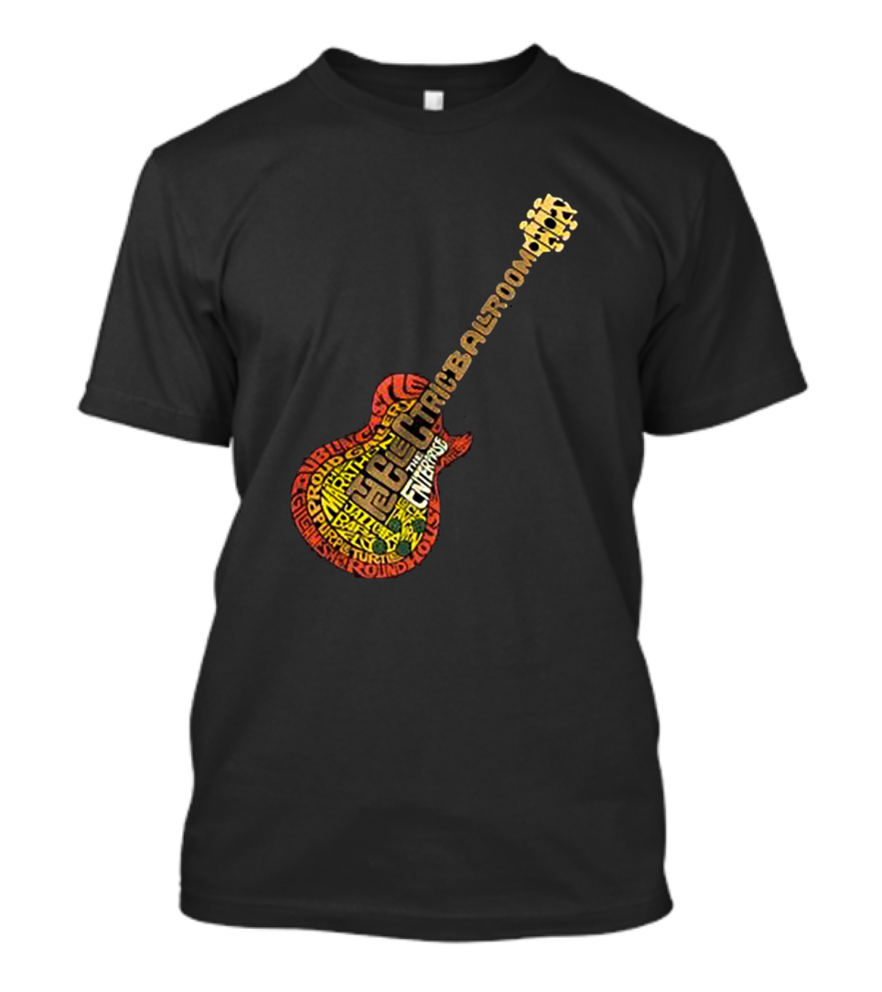My Guitar Electric Rock Roll Ballroom Blitz Firestarter Purple Haze T-Shirt