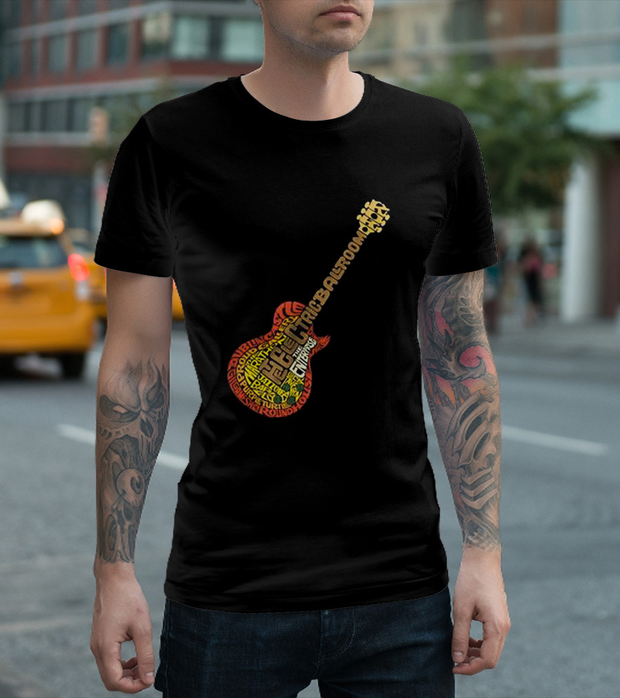 My Guitar Electric Rock Roll Ballroom Blitz Firestarter Purple Haze T-Shirt