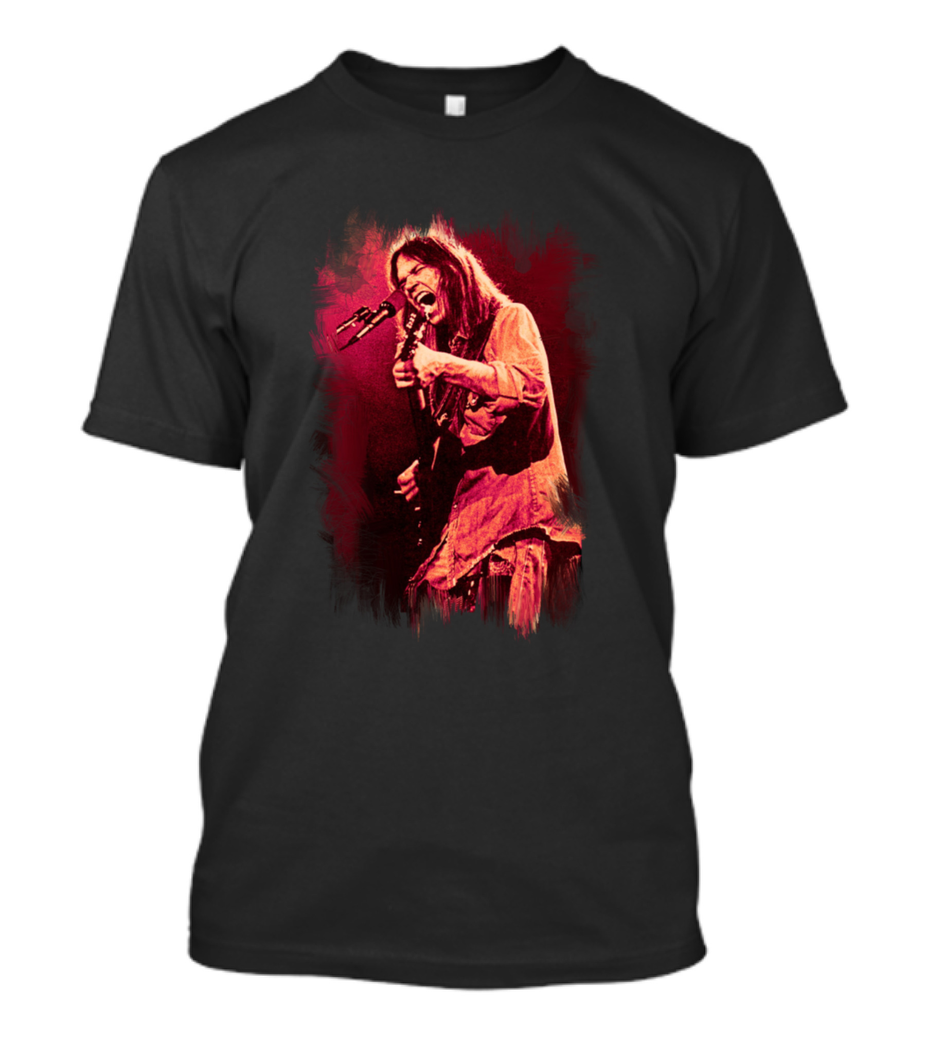 Neil Young Electric Guitar Performance Iconic Music Moment T-Shirt