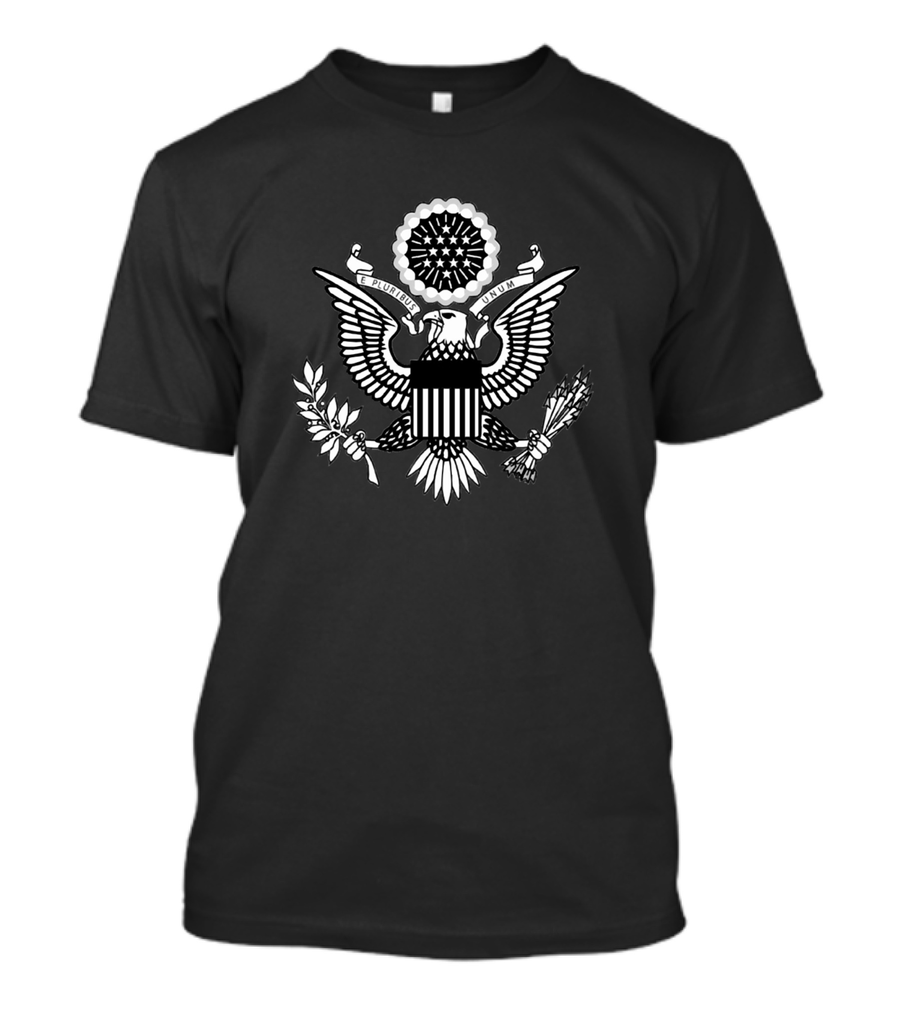 Great Seal Of The United States E Pluribus Unum Eagle Crest Stars And Stripes Emblem T-Shirt