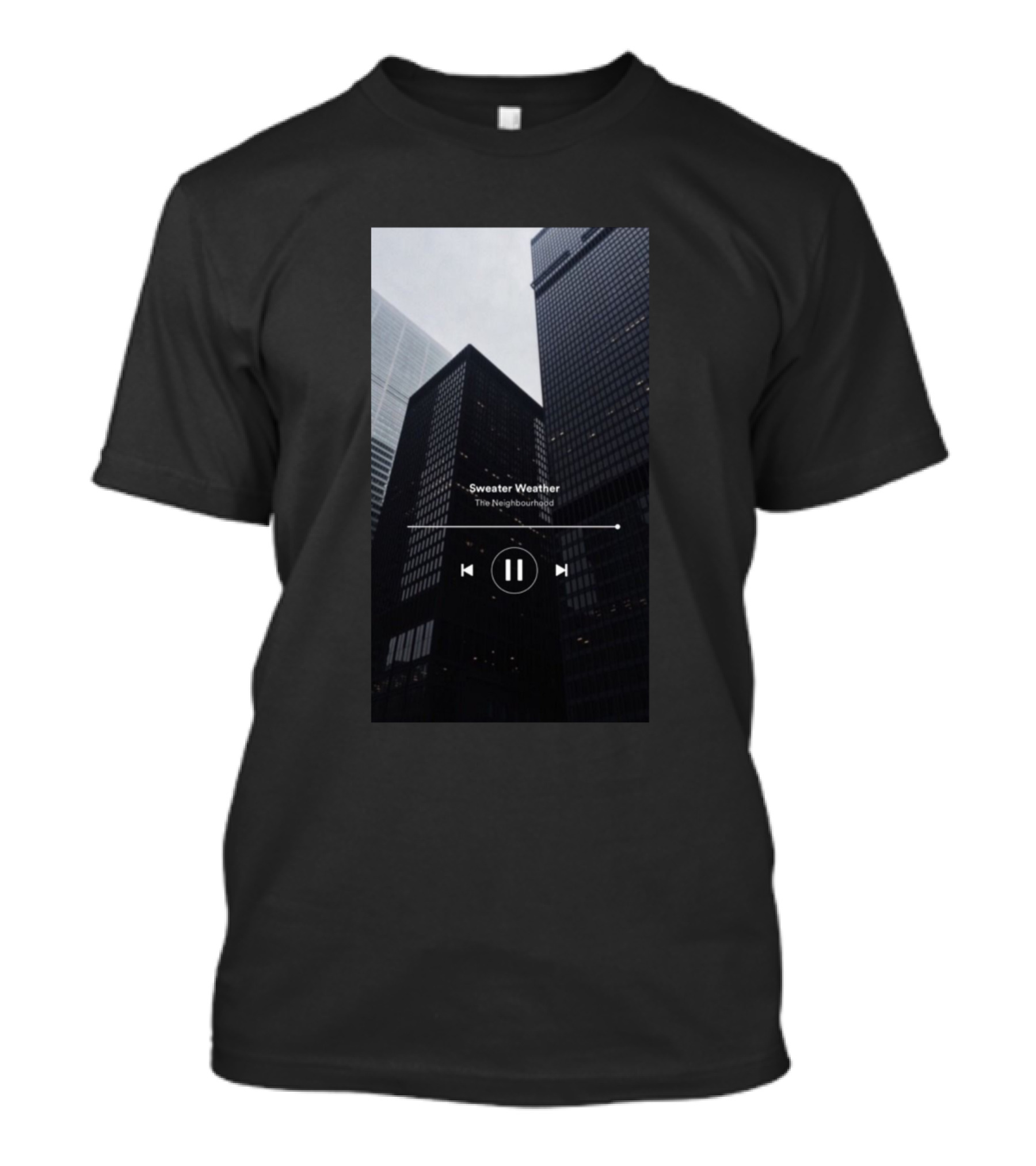 Sweater Weather The Neighbourhood Urban Cityscape Music Player Aesthetic T-Shirt